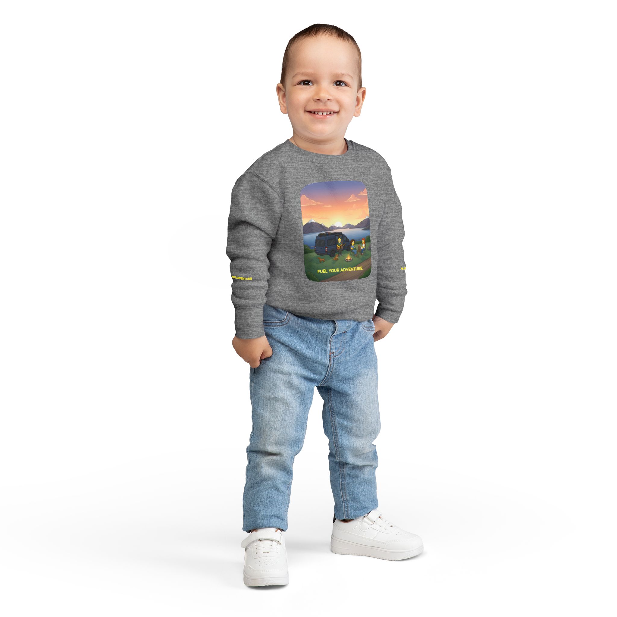 Toddler Sweatshirt - "Fuel Your Adventure" (Design Sitcom-Line)