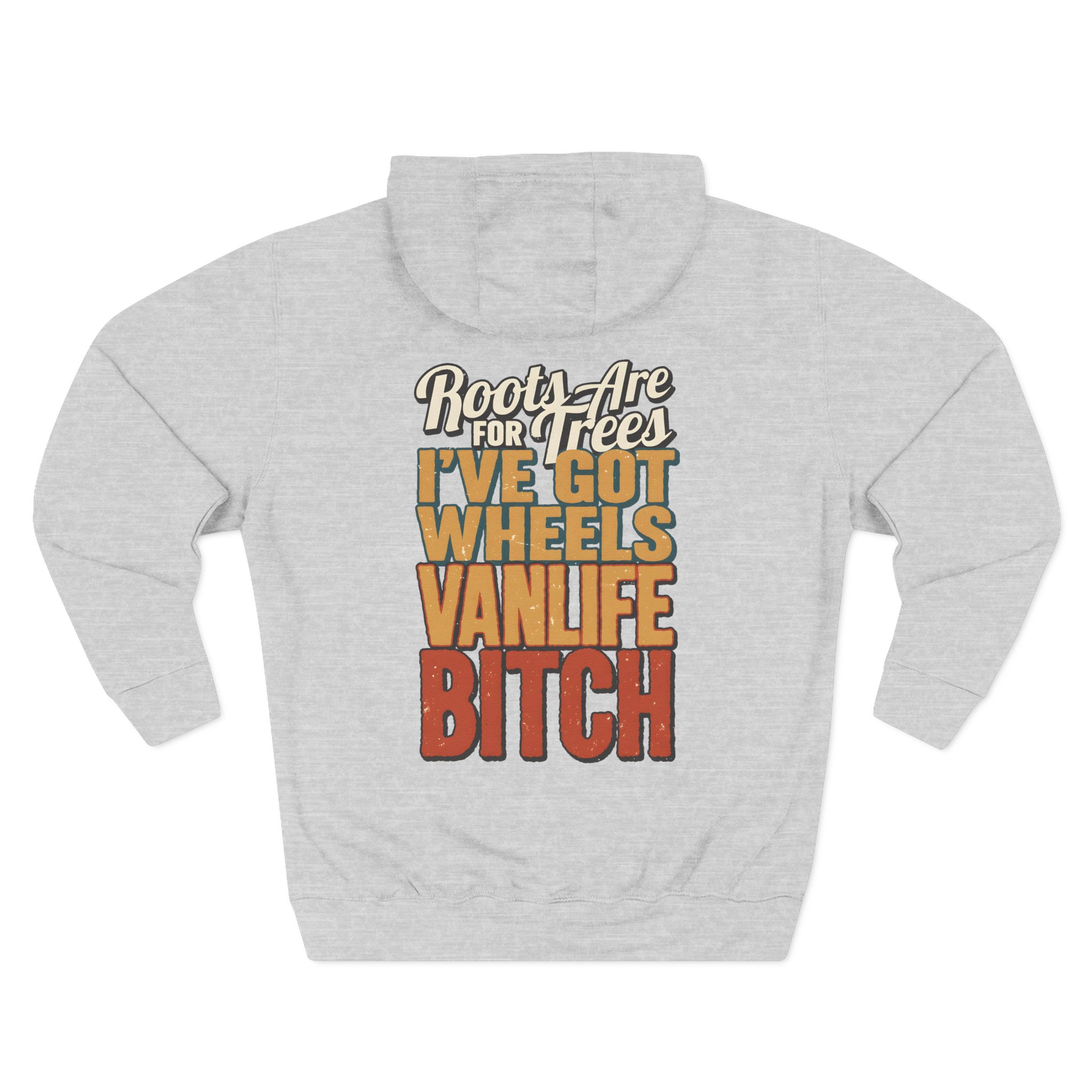 Three-Panel Fleece Hoodie - "Roots Are For Trees" Design F**K-Line