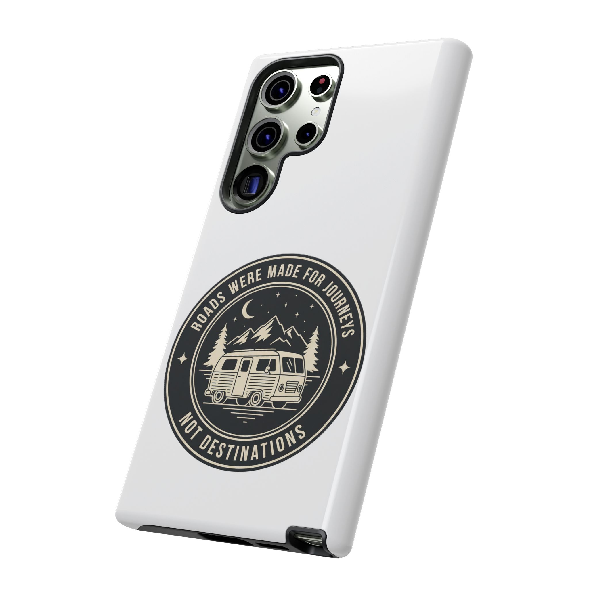 Phone Case — "ROAD WHERE MADE FOR JOURNEYS-NOT DESTINATIONS" Camper Van Design