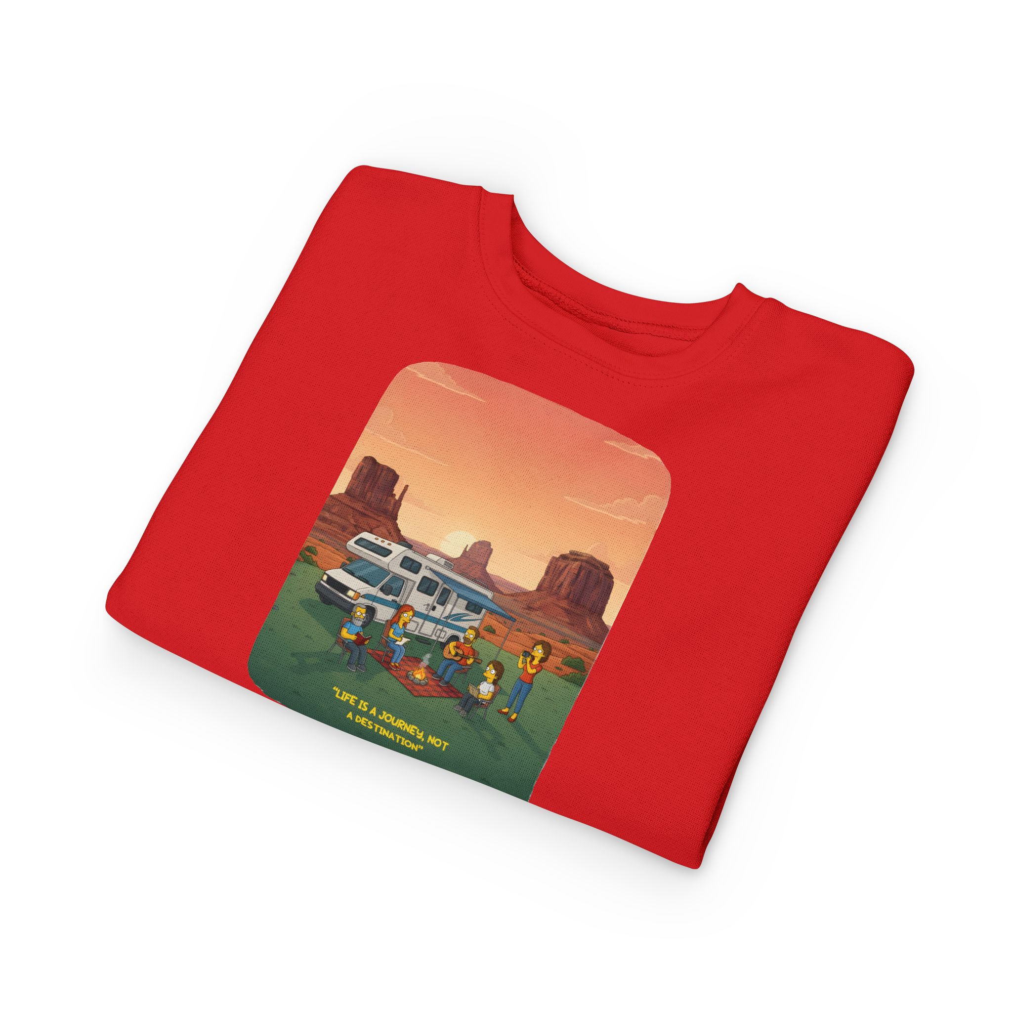 Toddler Sweatshirt - "Life Is A Journey-Not A Destination" (Design Sitcom-Line)