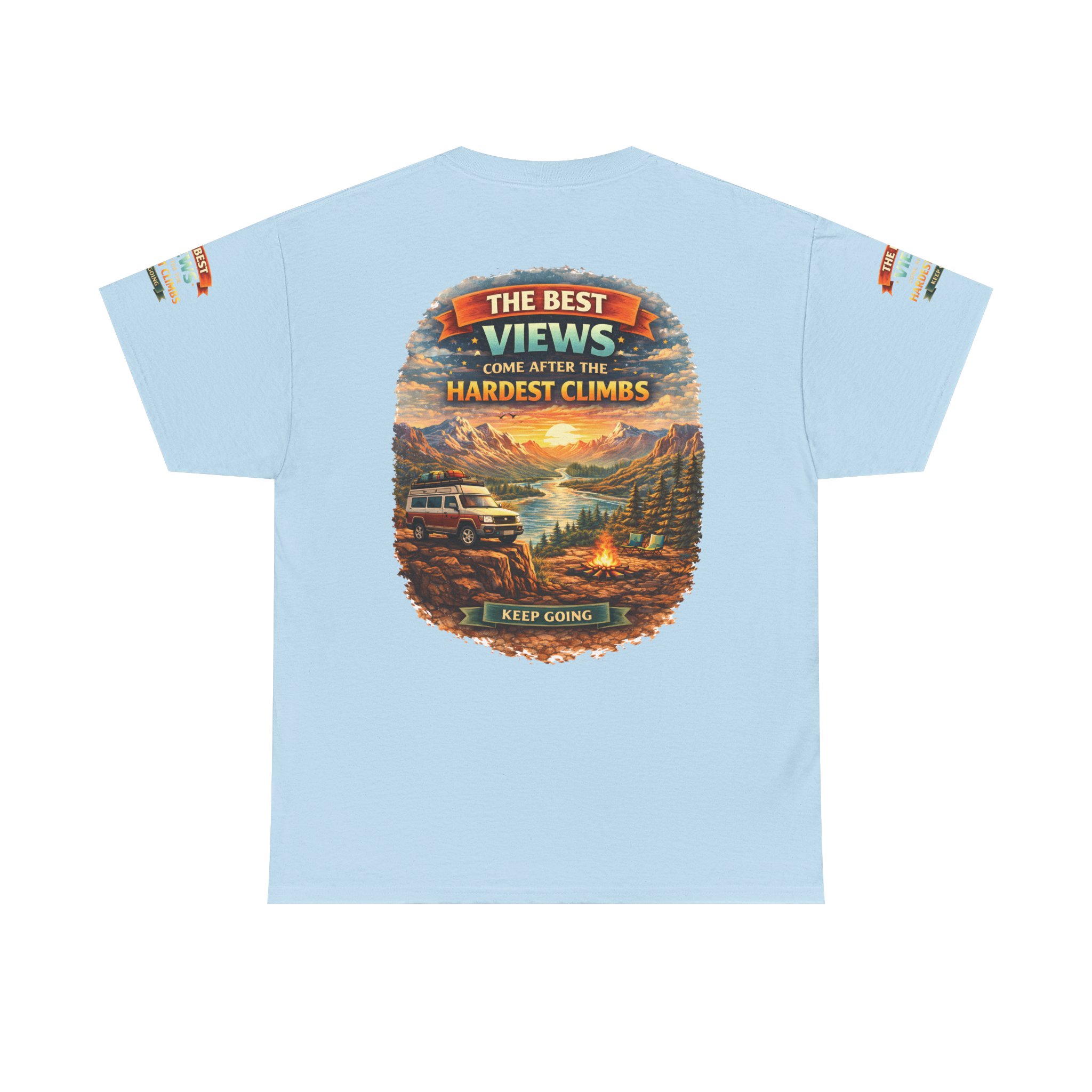 10508596401417017098_2048.jpeg Unisex Heavy Cotton Tee — "The Best Views" Design Scenic-Line