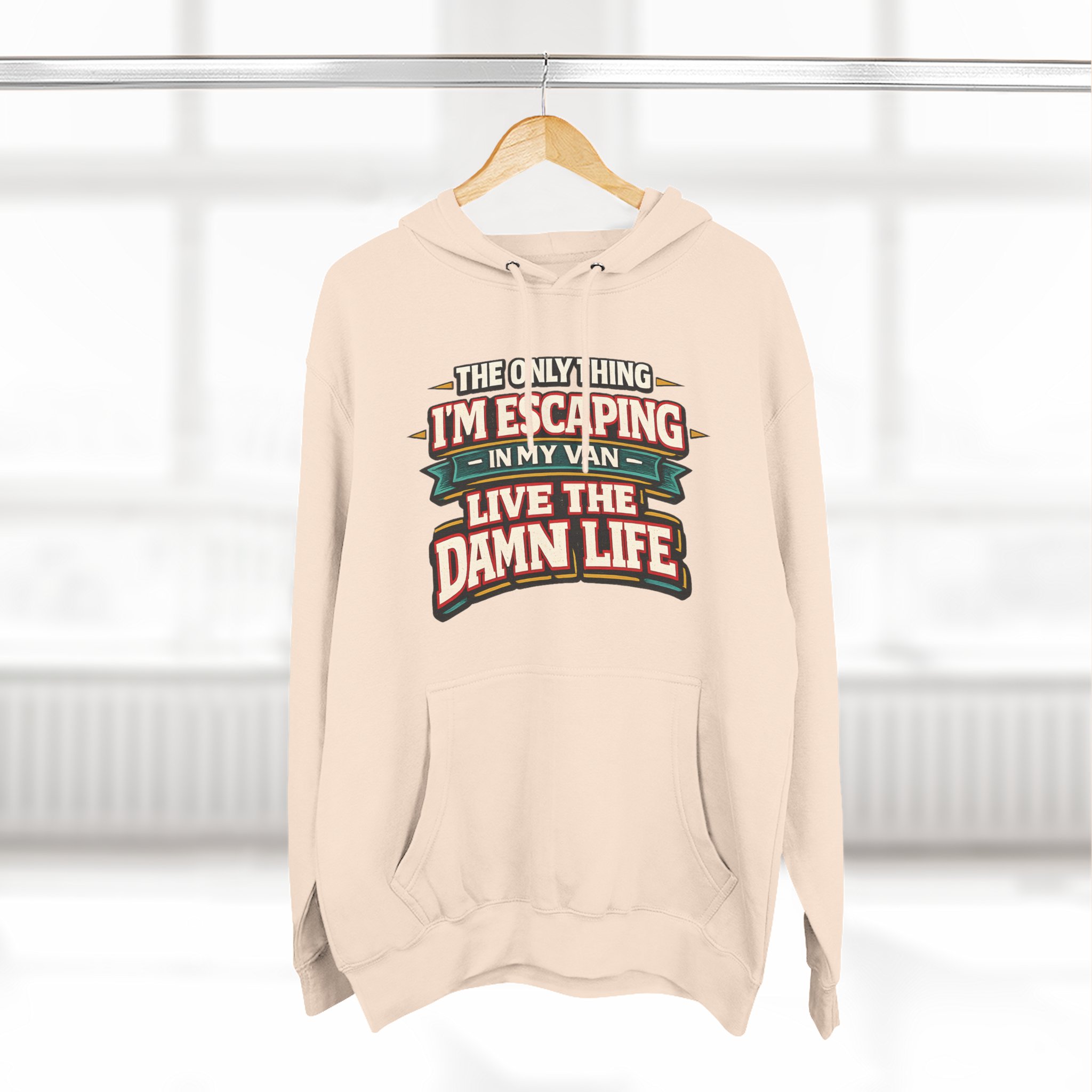 10516348573075563748_2048.jpeg Three-Panel Fleece Hoodie - "The Only Thing I´m Escaping" Design F**K-Line