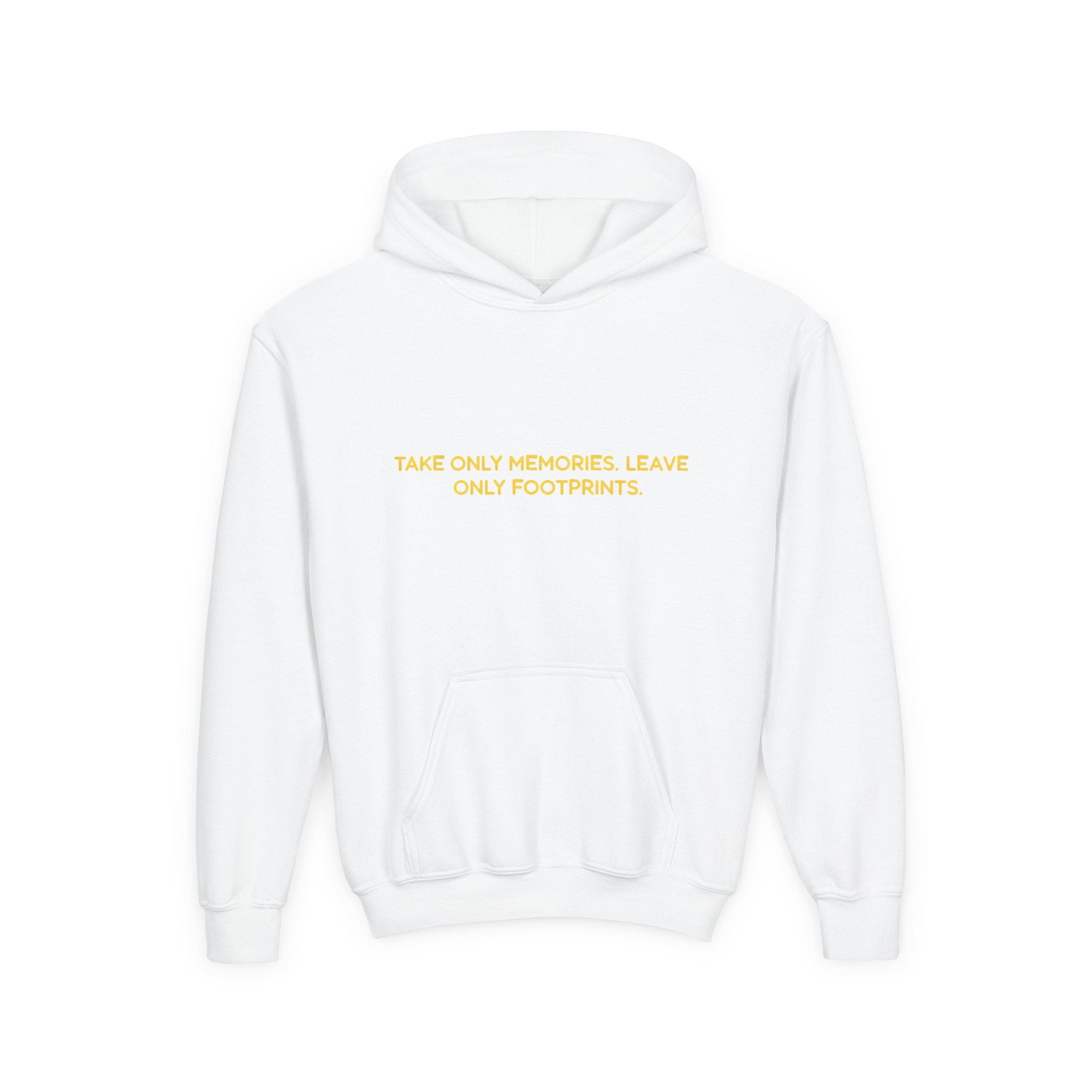 Youth Hoodie(Gildan) – "Take Only Memories-Leave Only Footprints (Design Sitcom-Line)