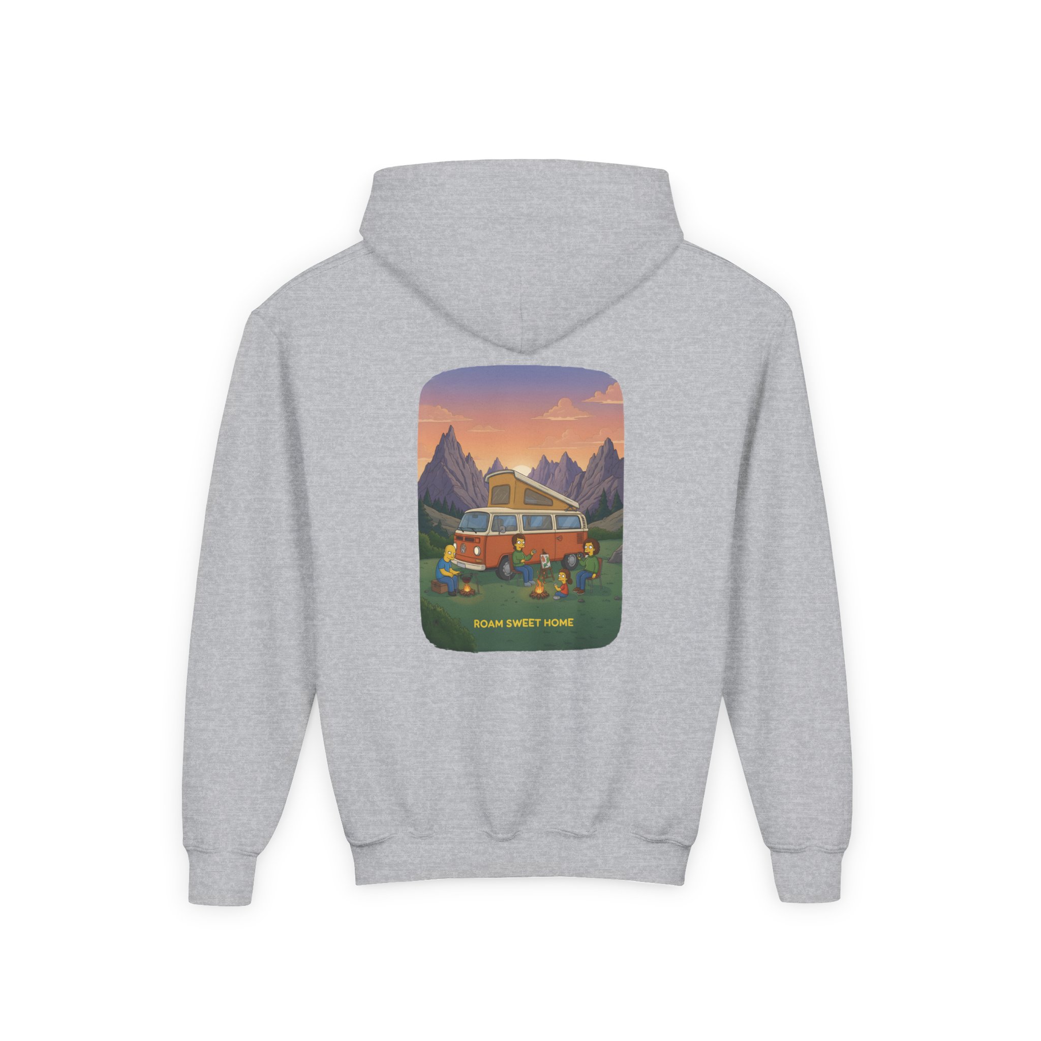Youth Hoodie(Gildan) – "Roam Sweet Home" (Design Sitcom-Line)