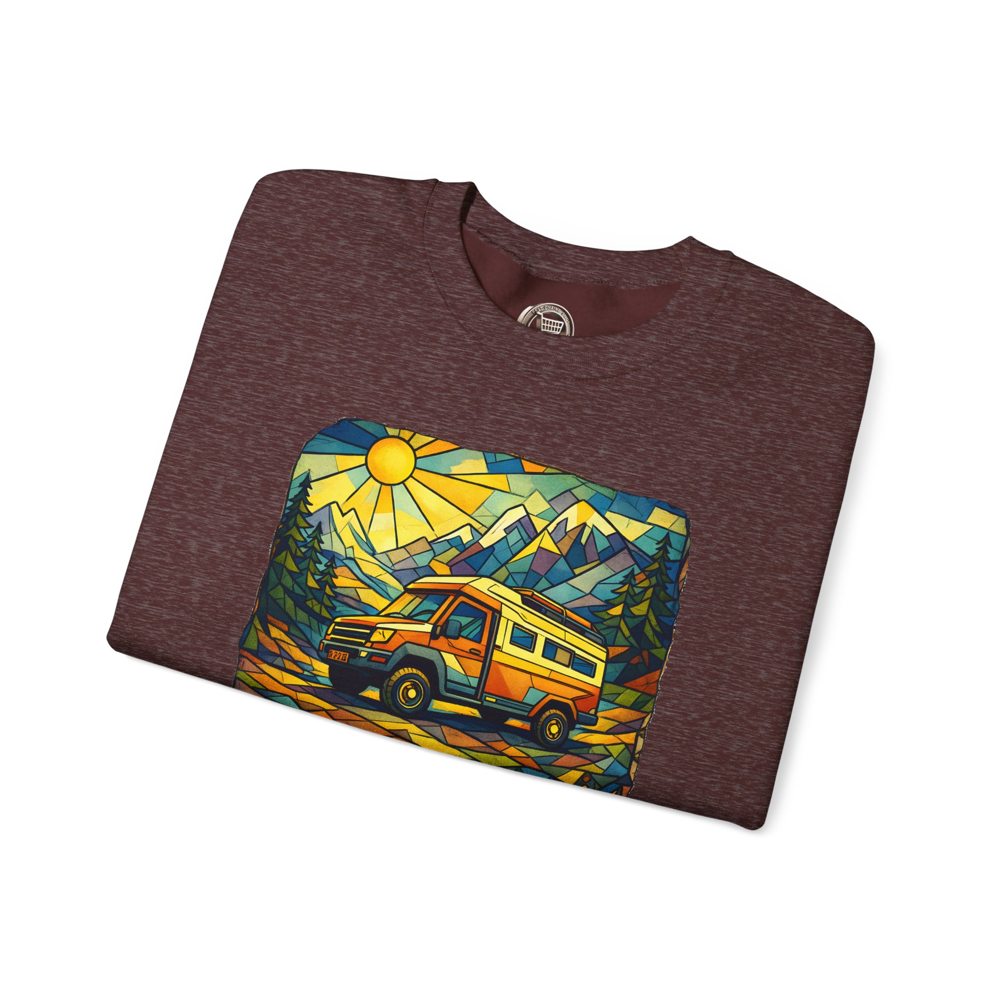 10540070107246408944_2048.jpeg Unisex Heavy Blend™ Crewneck Sweatshirt — "Live Every Day InFull Color" Design Cubic-Line