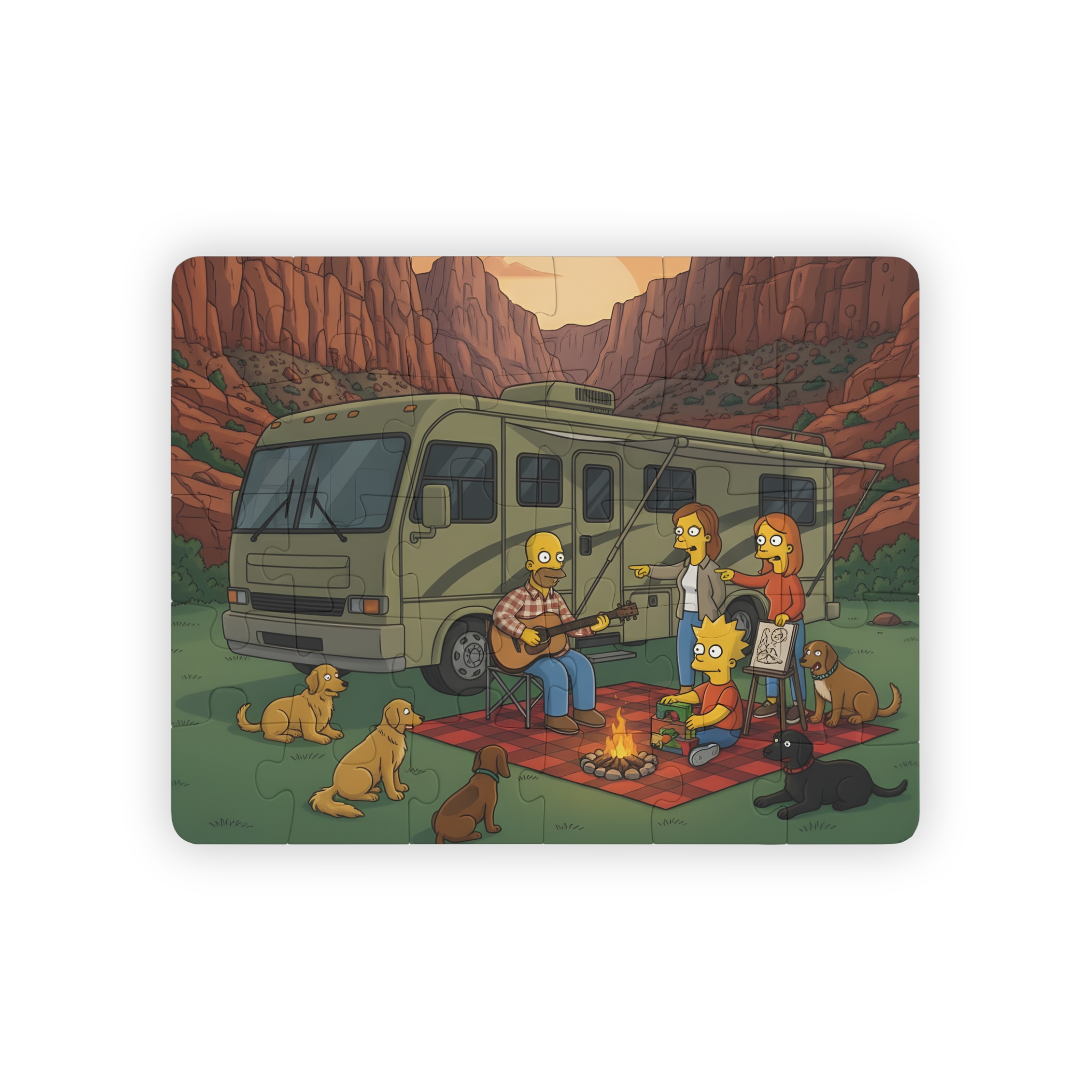 10549256201506214930_2048.jpeg Kids' 30‑Piece Camping Puzzle — Scenic Camper Jigsaw
