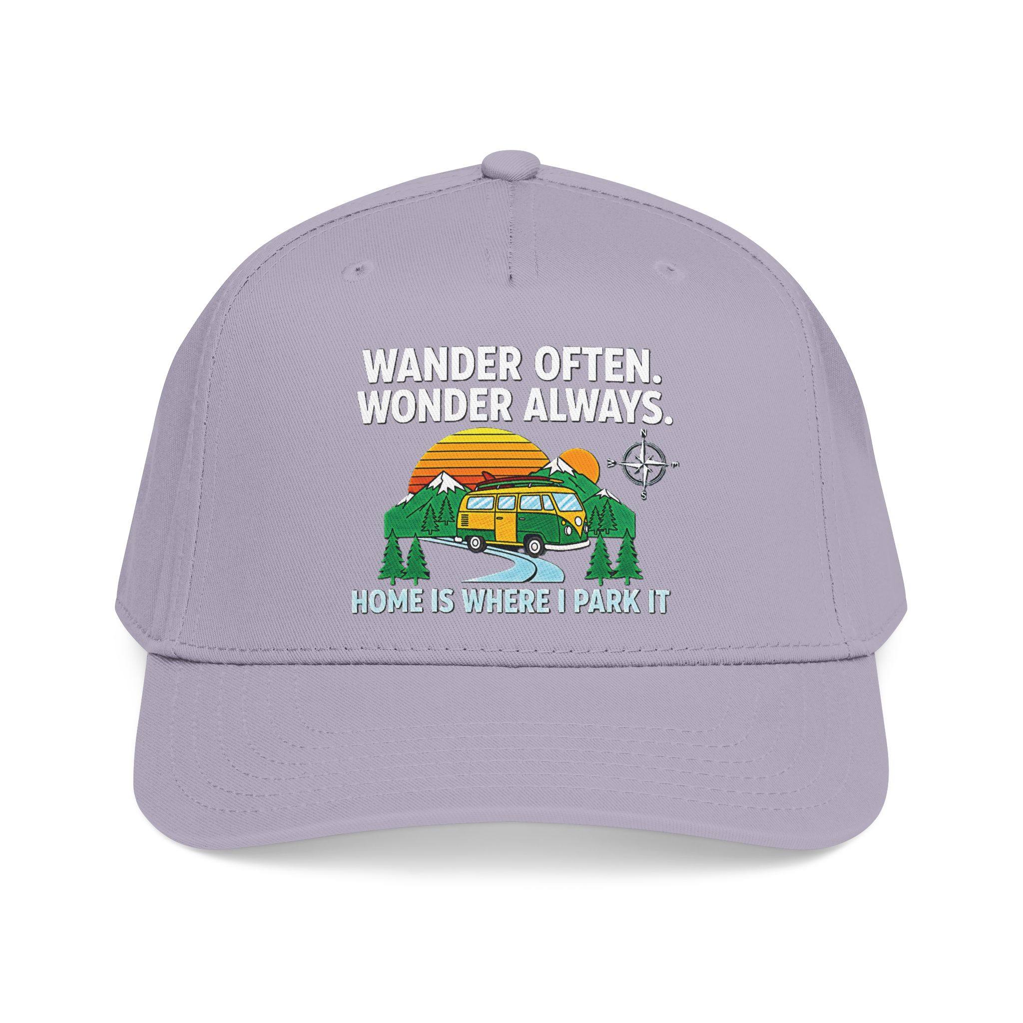 Baseball Cap — "Fueled by Exploration" Adventure Is My Compass Camper Hat