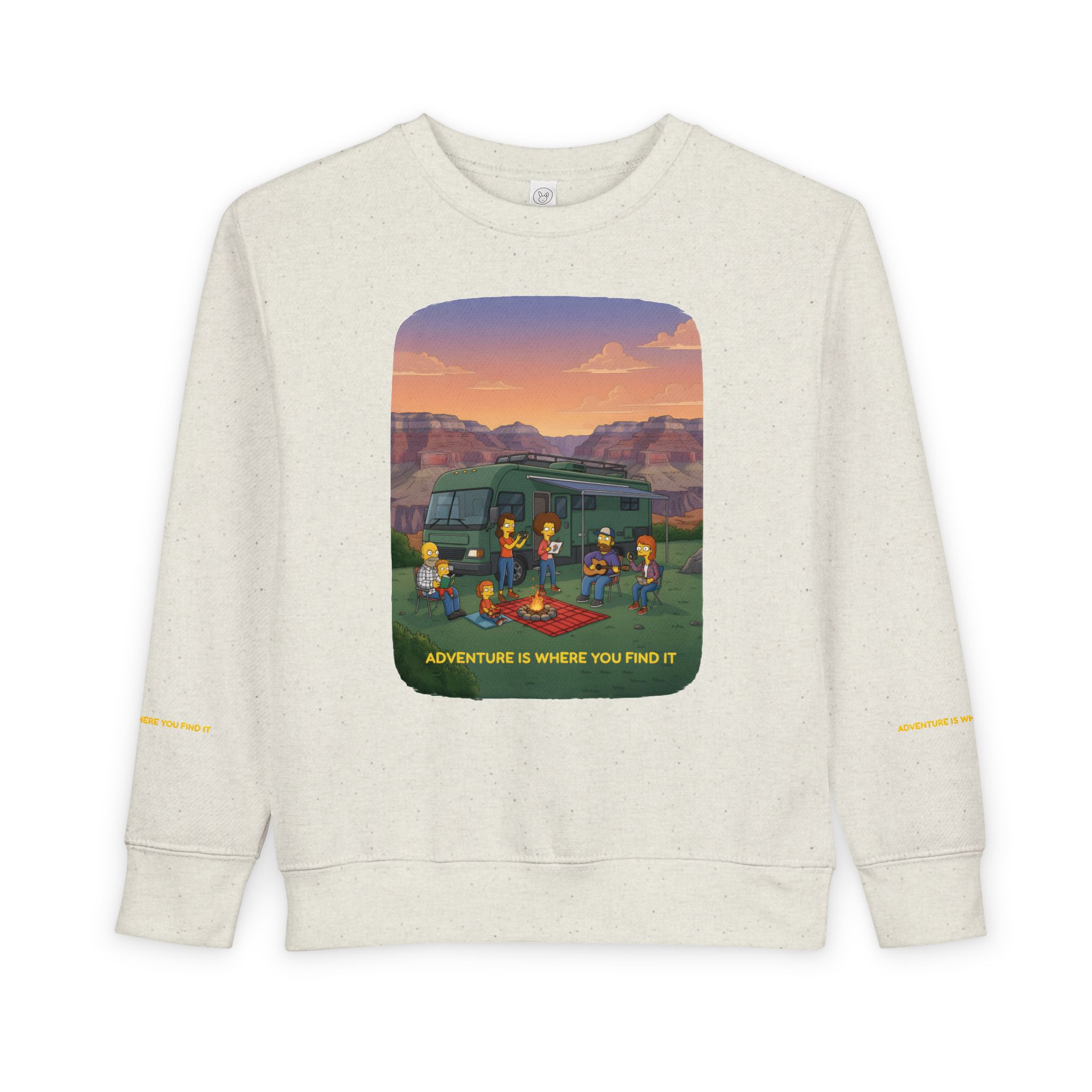 Toddler Sweatshirt - "Adventure Is Where You Find It" (Design Sitcom-Line)