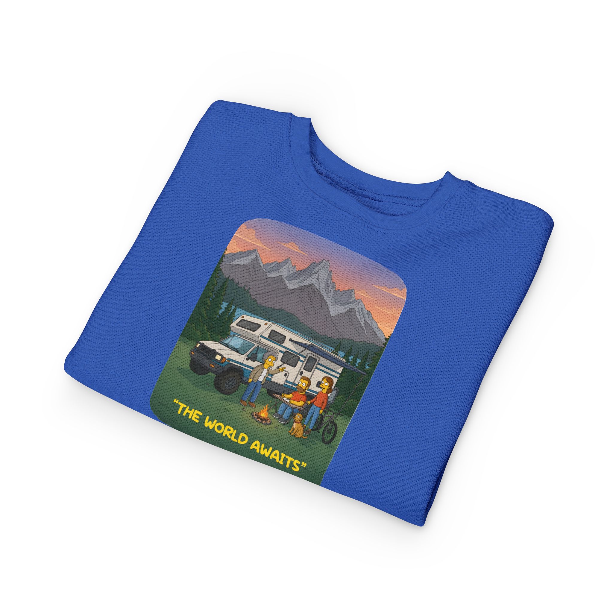 Toddler Sweatshirt - "The World Awaits" (Design Sitcom-Line)