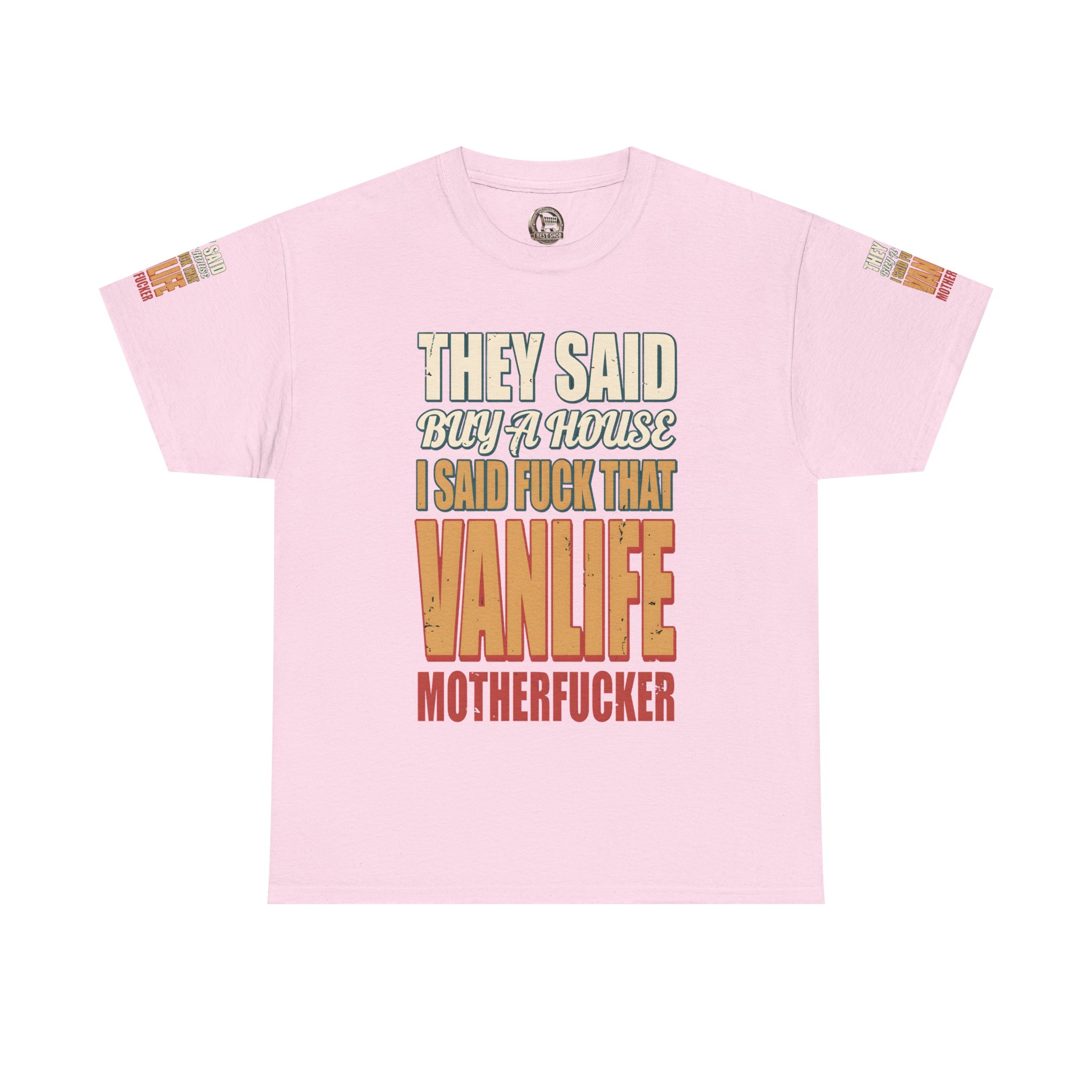 10613944527026115615_2048.jpeg Unisex Heavy Cotton Tee — "They Said Buy A House" Design F**K-Line