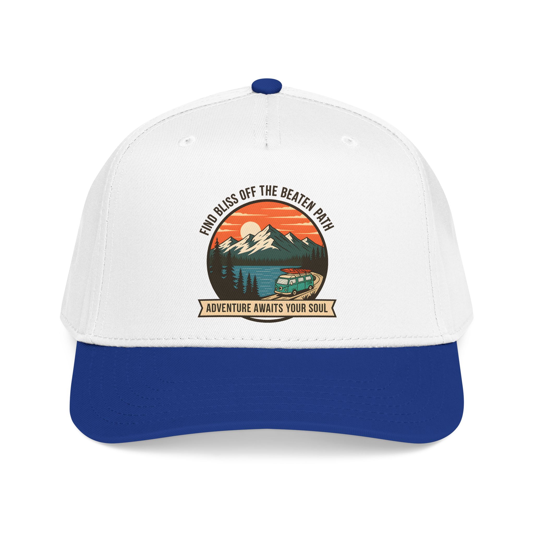 106173533489360016_2048.jpeg Baseball Cap — "Find Bliss of the beaten patch-Adventure Awaits Your Soul" Vintage Mountain Camp Camper Design