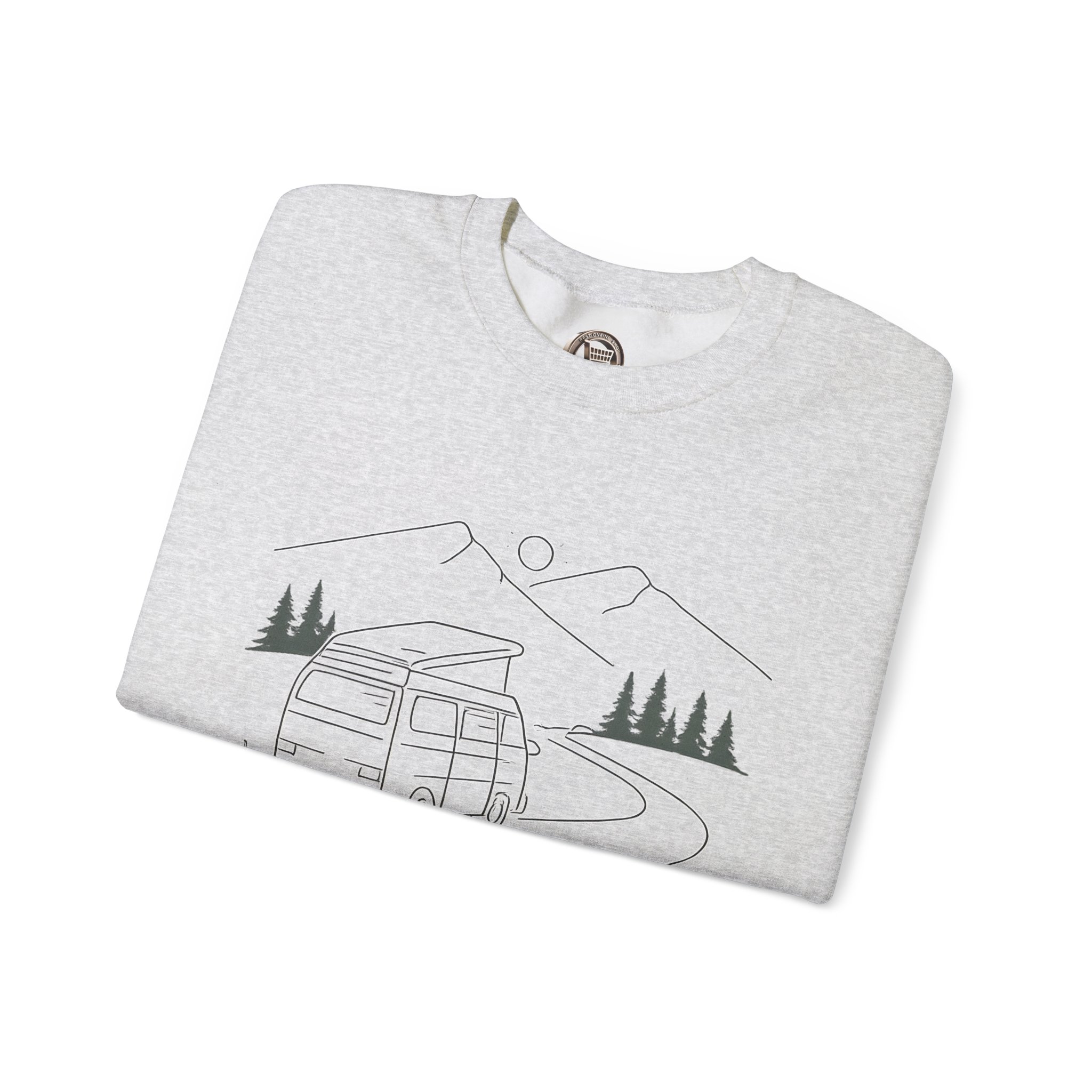 10624571001325827327_2048-1.jpeg Unisex Heavy Blend™ Crewneck Sweatshirt — "Driven By Freedom" Design Minimal-Line