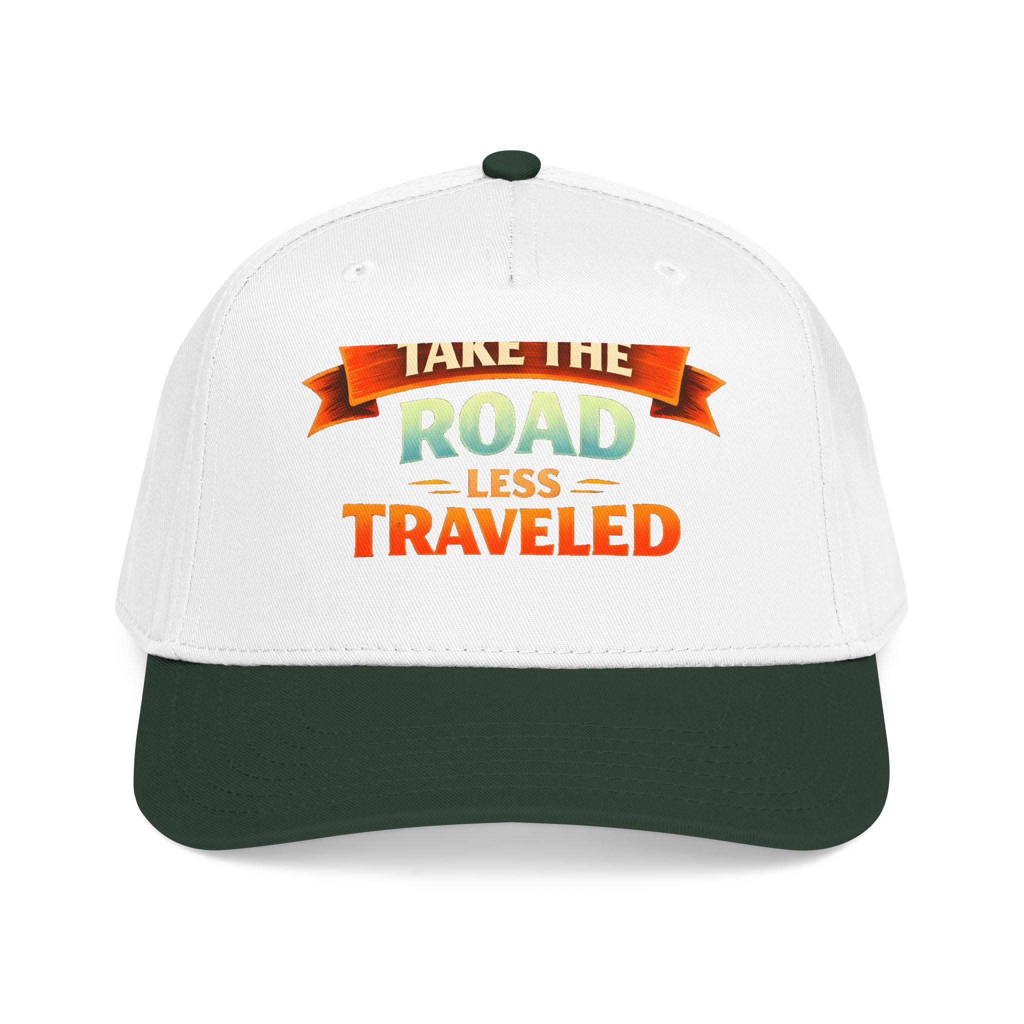 Baseball Cap - "Take The Road Less Traveled" Design Scenic-Line