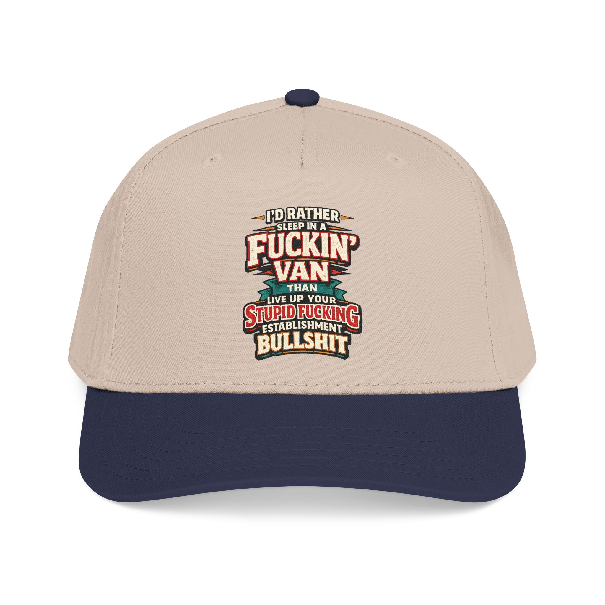 Baseball Cap - "I´d Rather Sleep in A Fucking Van" Design F**K-Line