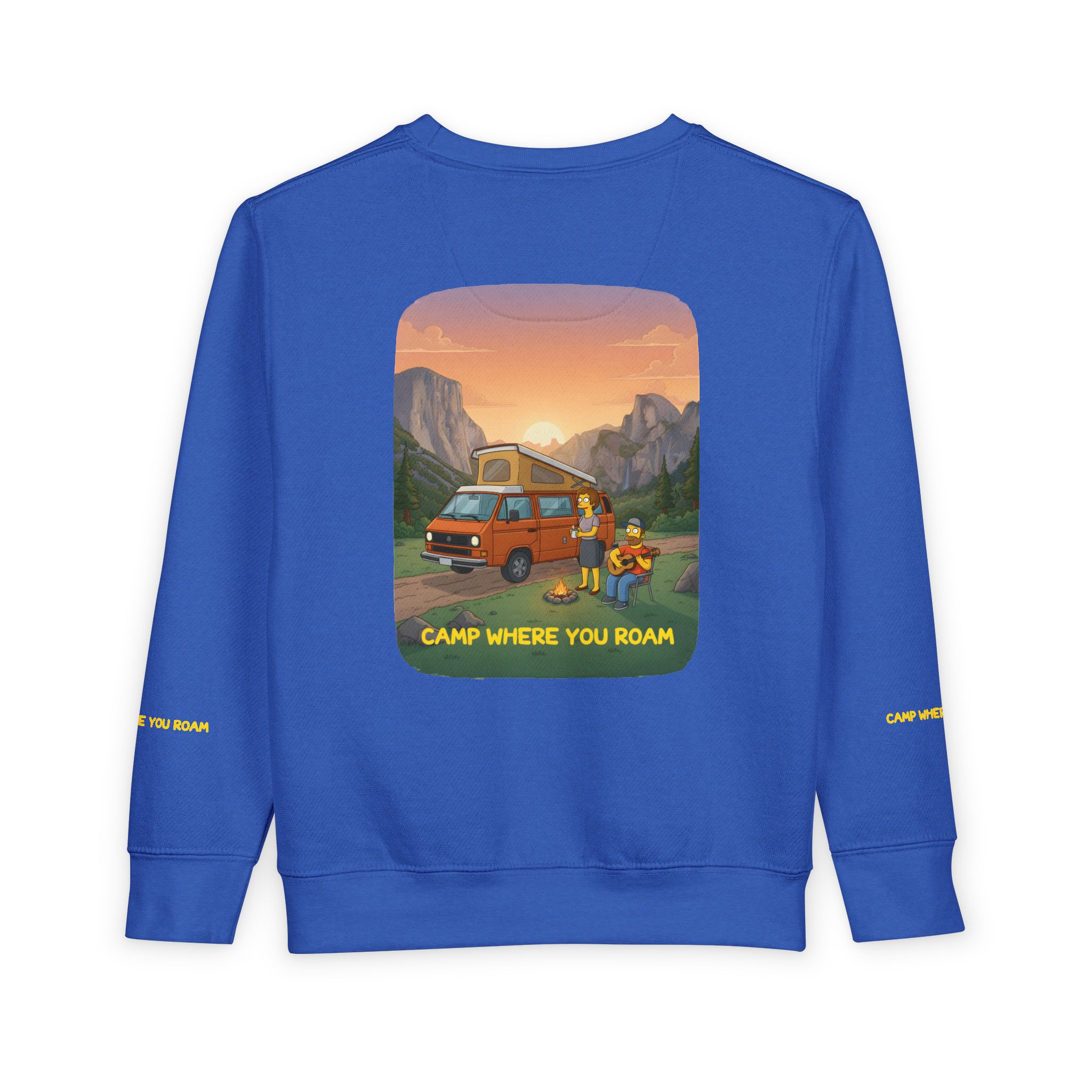10632483343664733310_2048-1.jpeg Toddler Sweatshirt - "Camp Where You Roam" (Design Sitcom-Line)