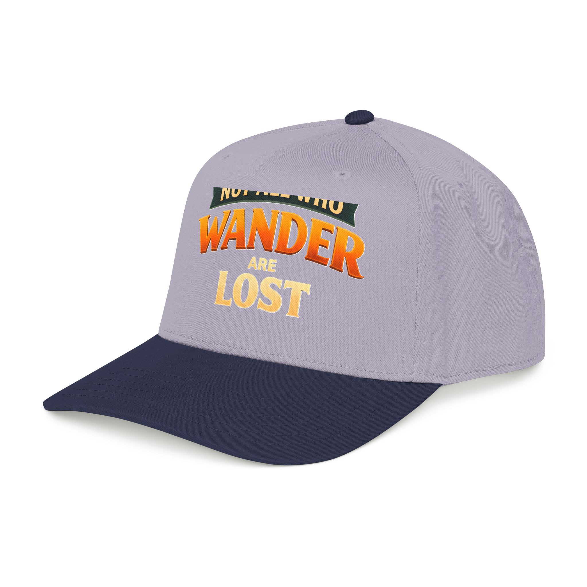 Baseball Cap - "Not All Who Wander Are Lost" Design Scenic-Line