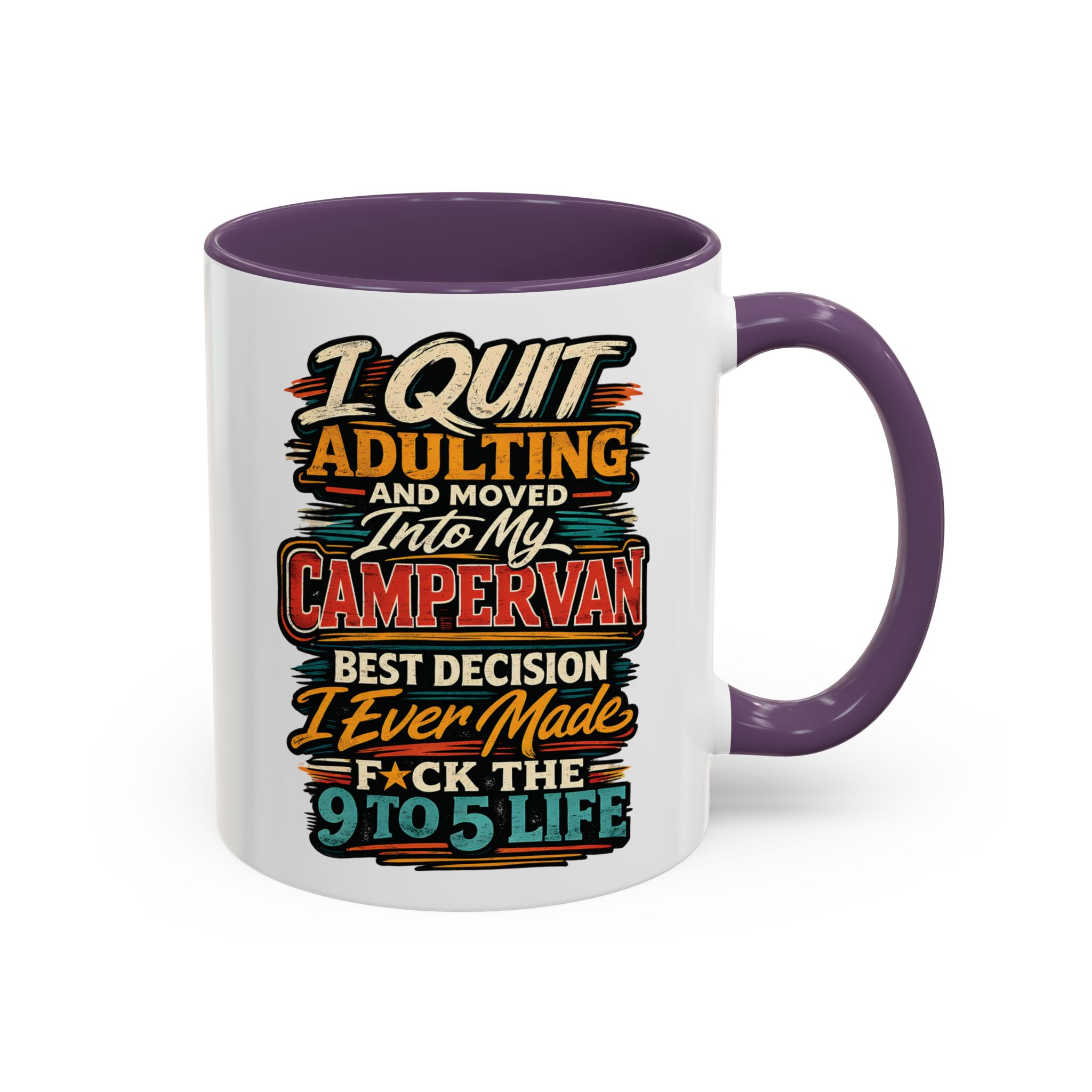 10653947747205406505_2048.jpeg Accent Coffee Mug (11, 15oz) — "I Quit Adulting" Design F**K-Line