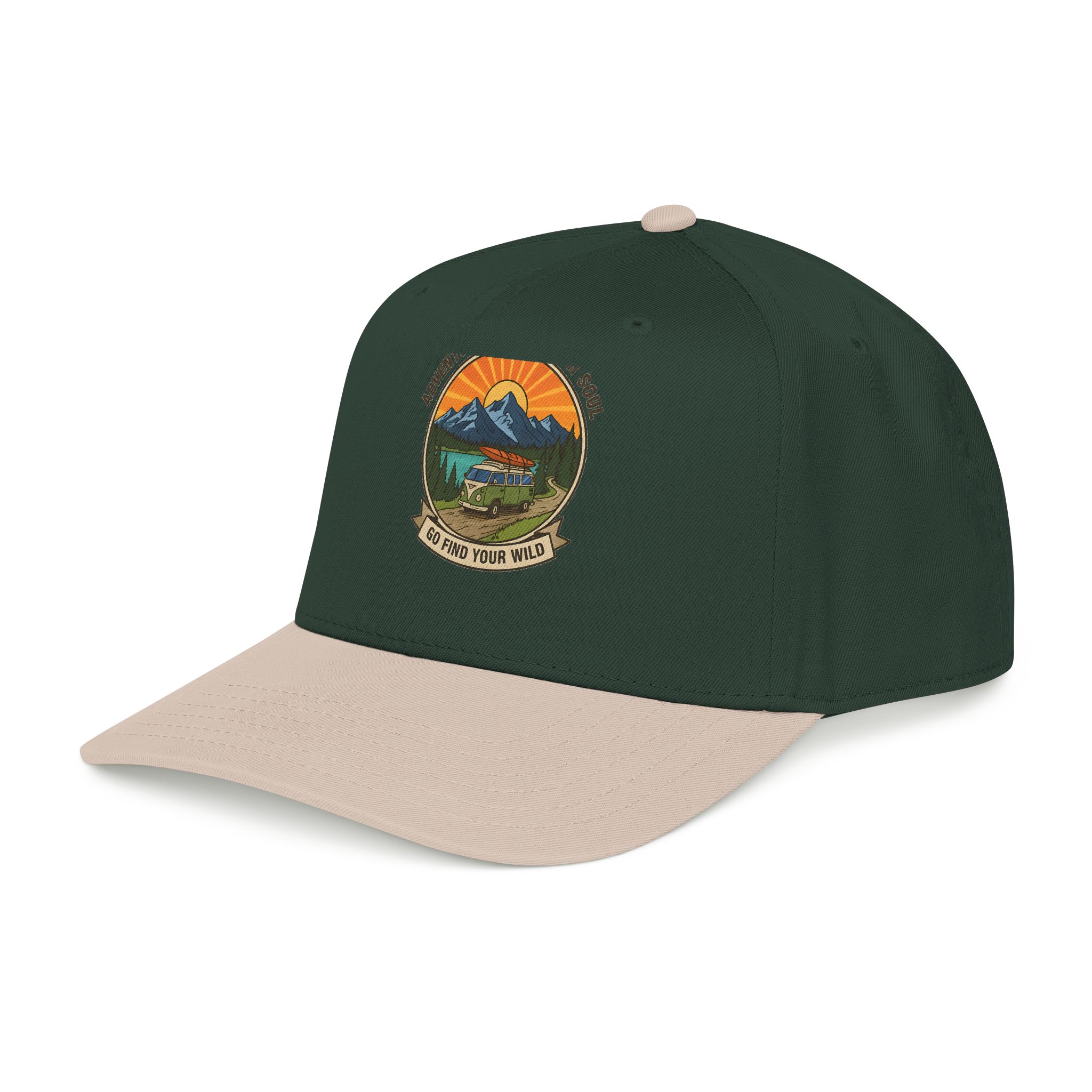 Baseball Cap — "Go Find Your Wild" Outdoor Patch