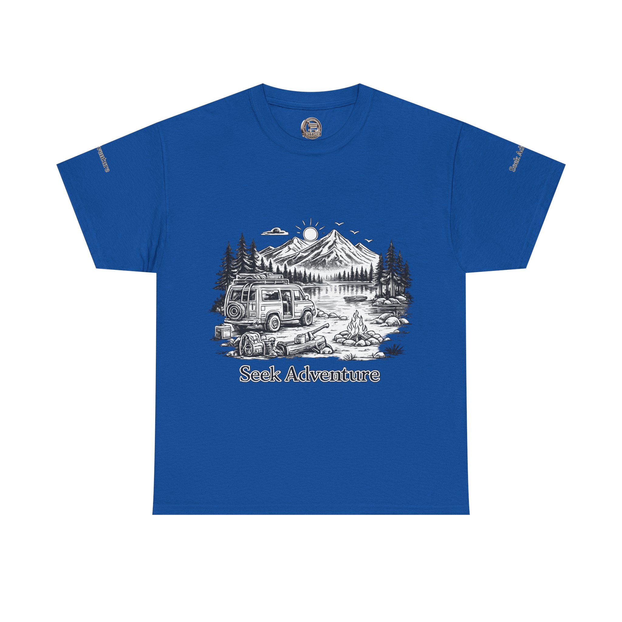 10776360432464504746_2048.jpeg Unisex Heavy Cotton Tee — "Seek Adventure" Design Minimal-Line