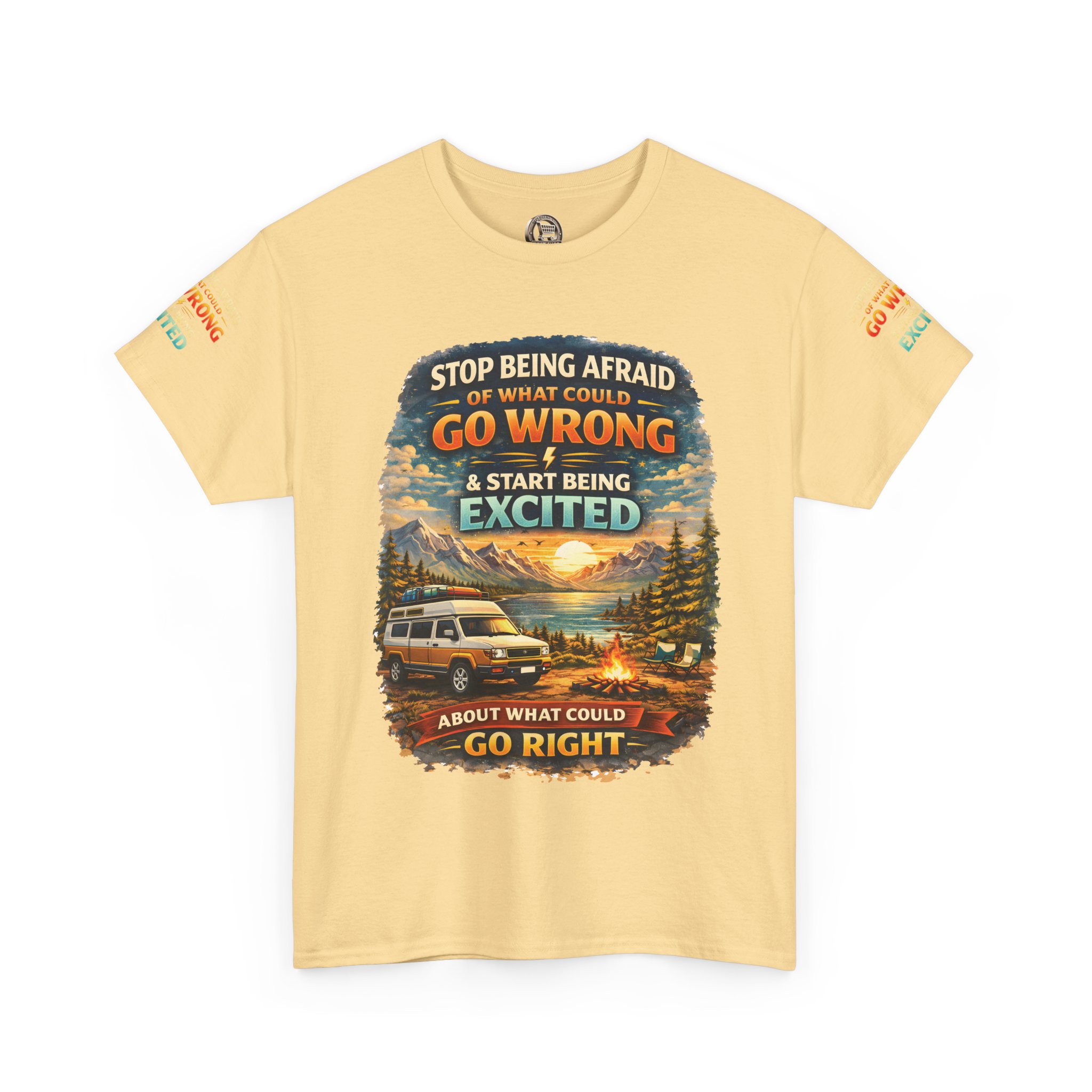 10790768141803606526_2048.jpeg Unisex Heavy Cotton Tee — "Stop Being Afraid Of What Could Go Wrong" Design Scenic-Line