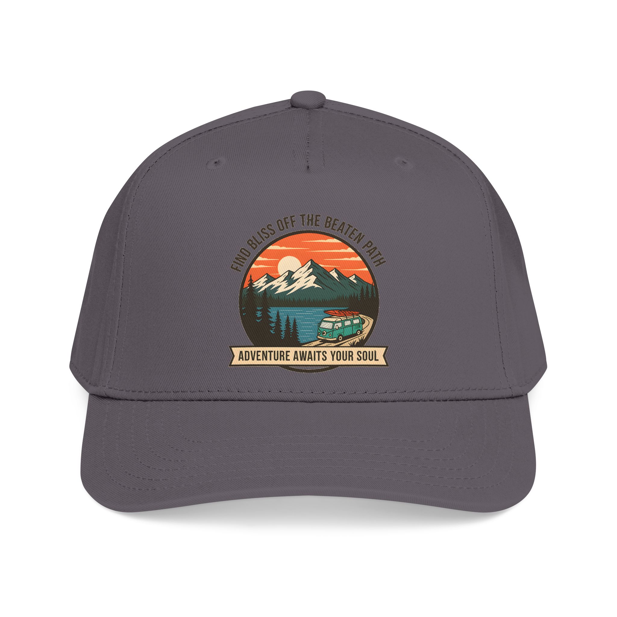 10801589135931357193_2048.jpeg Baseball Cap — "Find Bliss of the beaten patch-Adventure Awaits Your Soul" Vintage Mountain Camp Camper Design