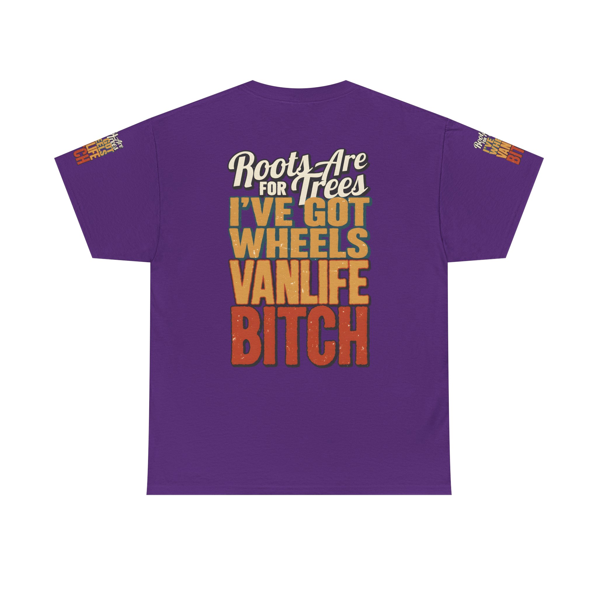 Unisex Heavy Cotton Tee — "Roots Are For Trees" Design F**K-Line