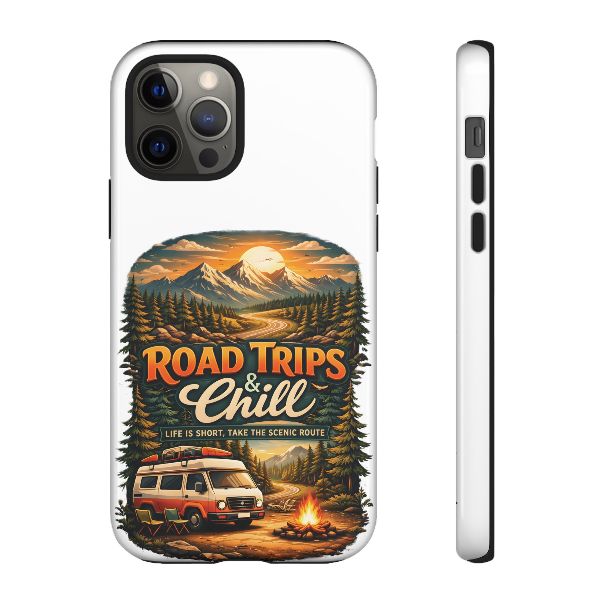 Phone Case — "Road Trips and Chill" (Design Scenic-Line)