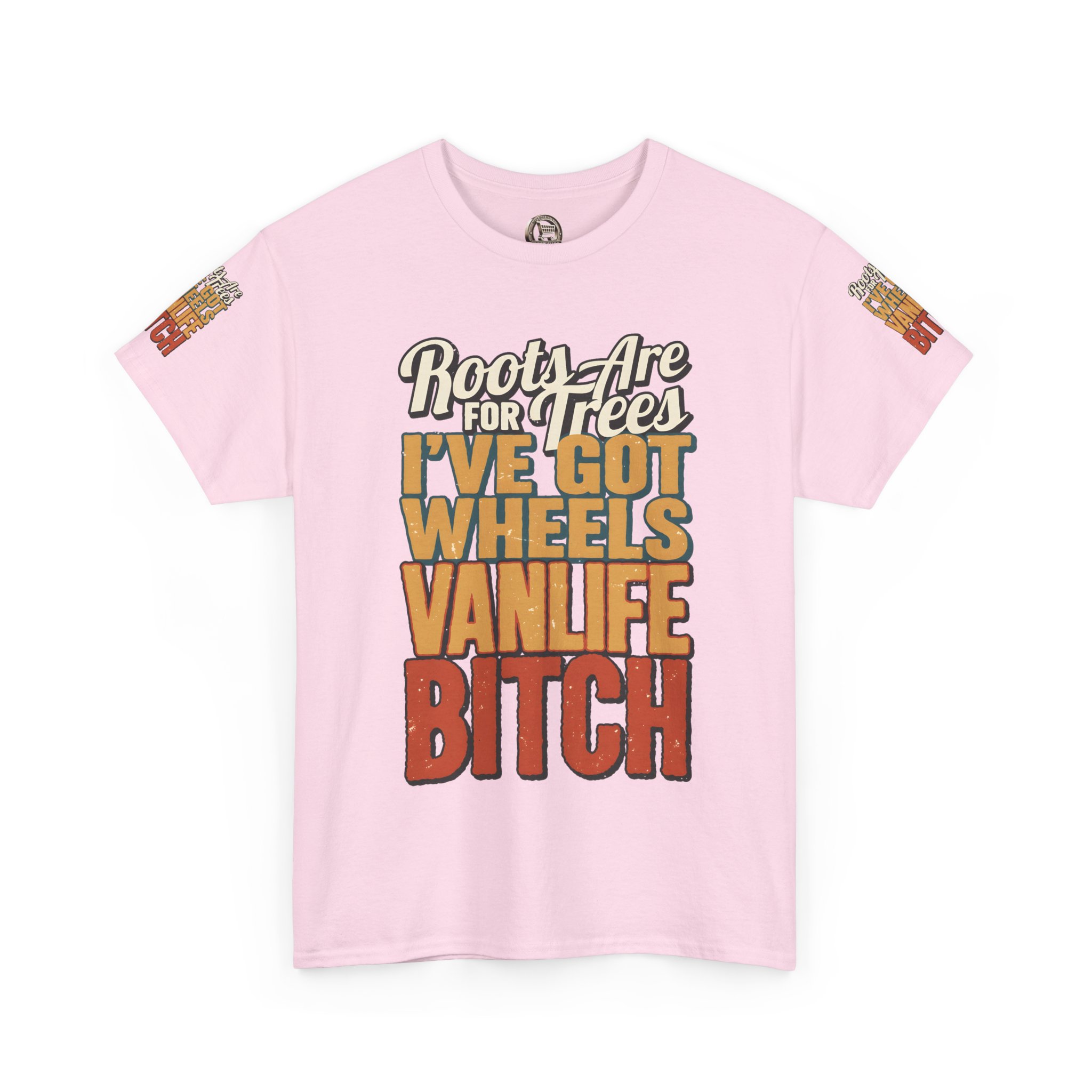 Unisex Heavy Cotton Tee — "Roots Are For Trees" Design F**K-Line