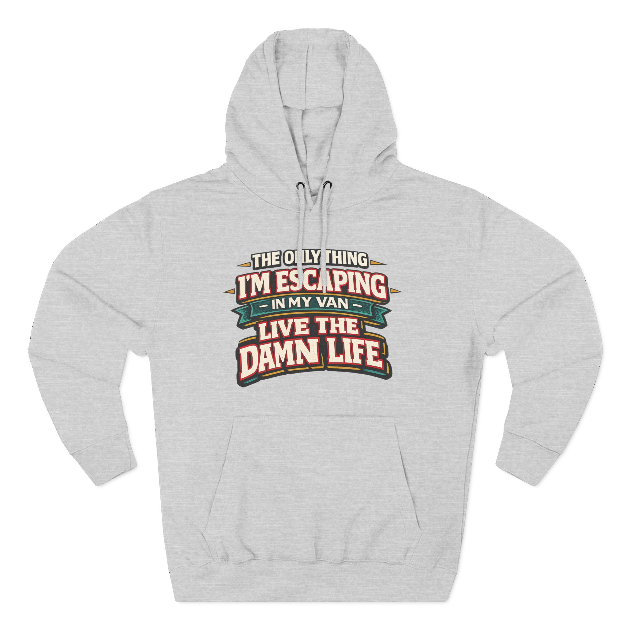 10819186194646699866_2048.jpeg Three-Panel Fleece Hoodie - "The Only Thing I´m Escaping" Design F**K-Line