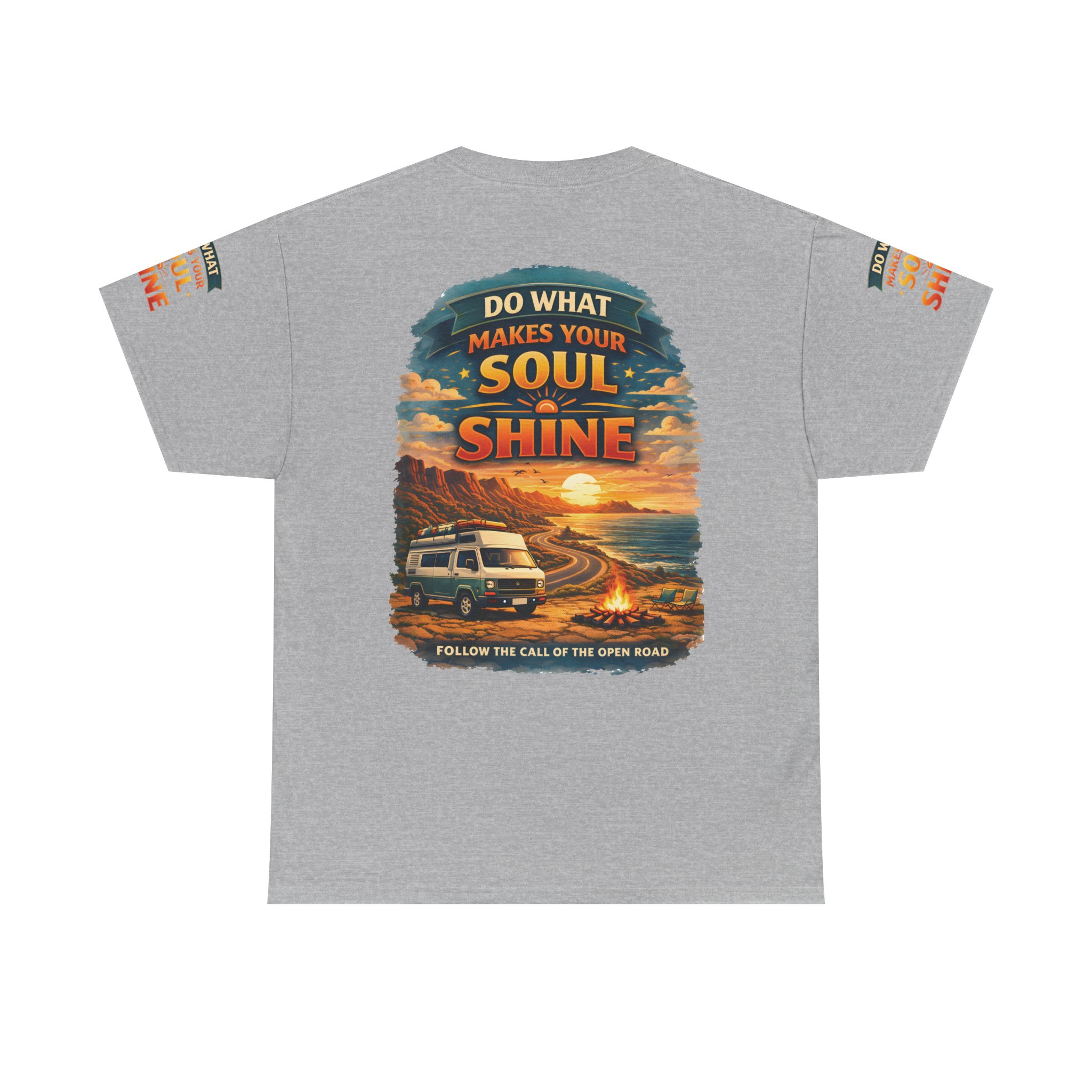 Unisex Heavy Cotton Tee — "Do What Makes Your Soul Shine" Design Scenic-Line