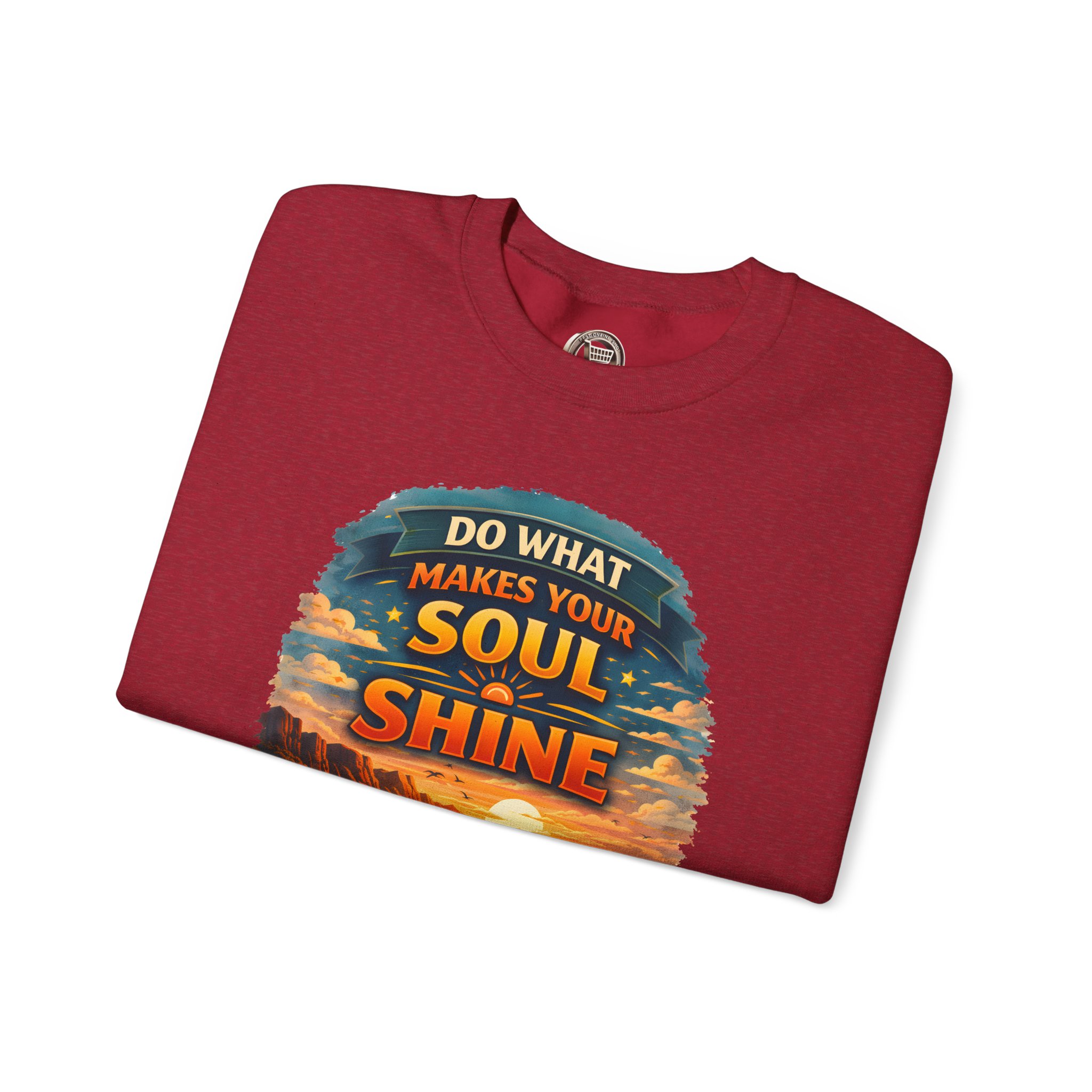 Unisex Heavy Blend™ Crewneck Sweatshirt — "Do What Makes Your Soul Shine" Design Scenic-Line