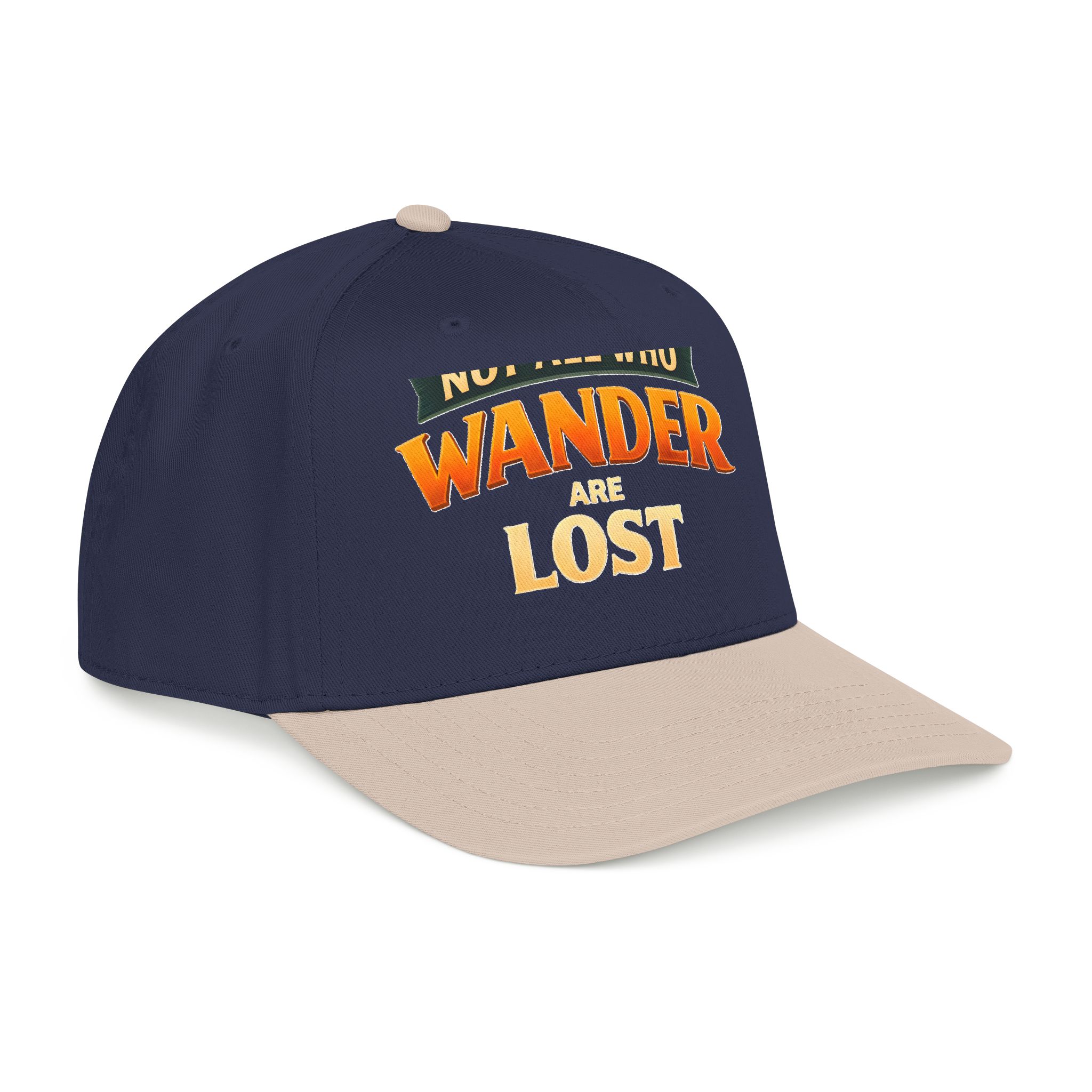Baseball Cap - "Not All Who Wander Are Lost" Design Scenic-Line