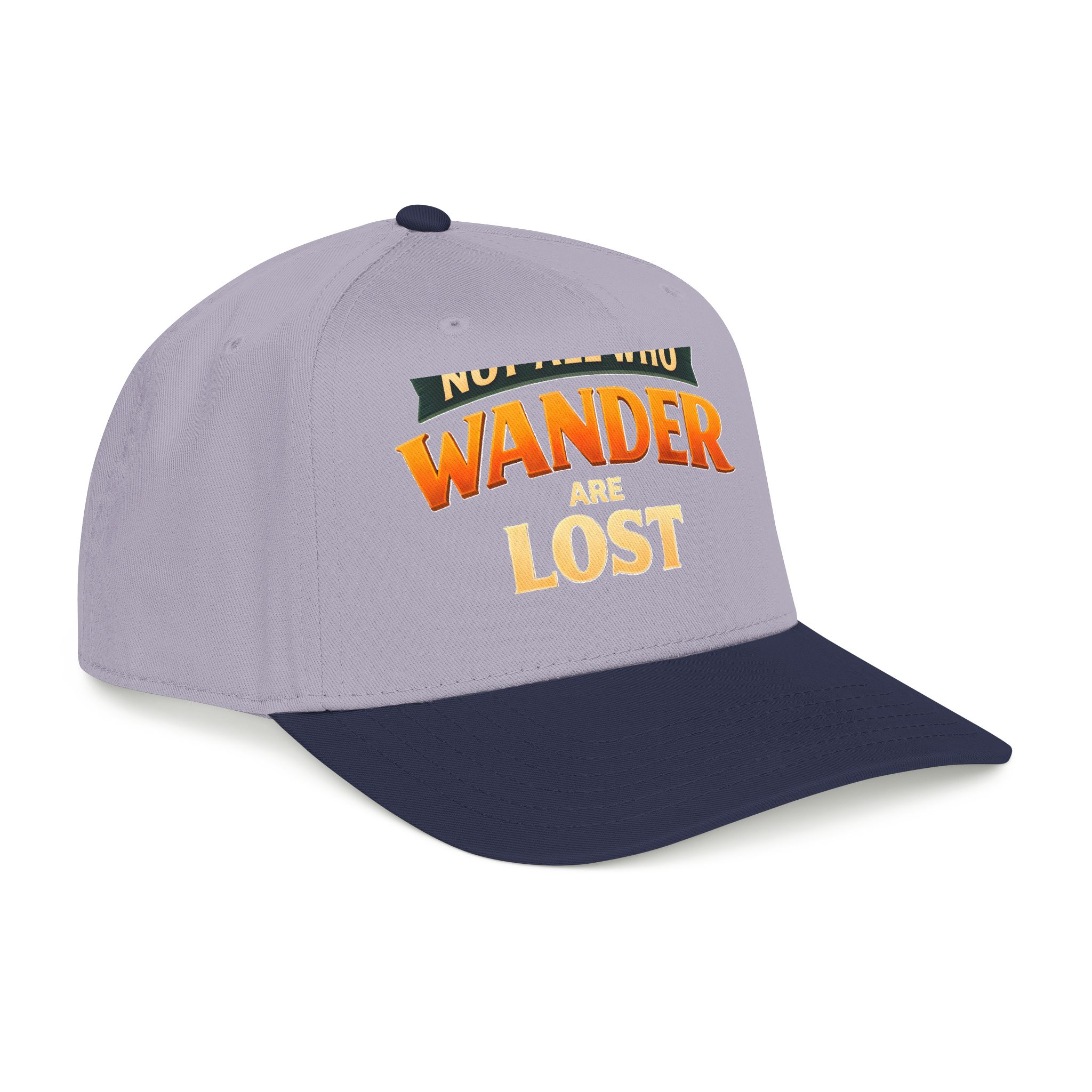 Baseball Cap - "Not All Who Wander Are Lost" Design Scenic-Line