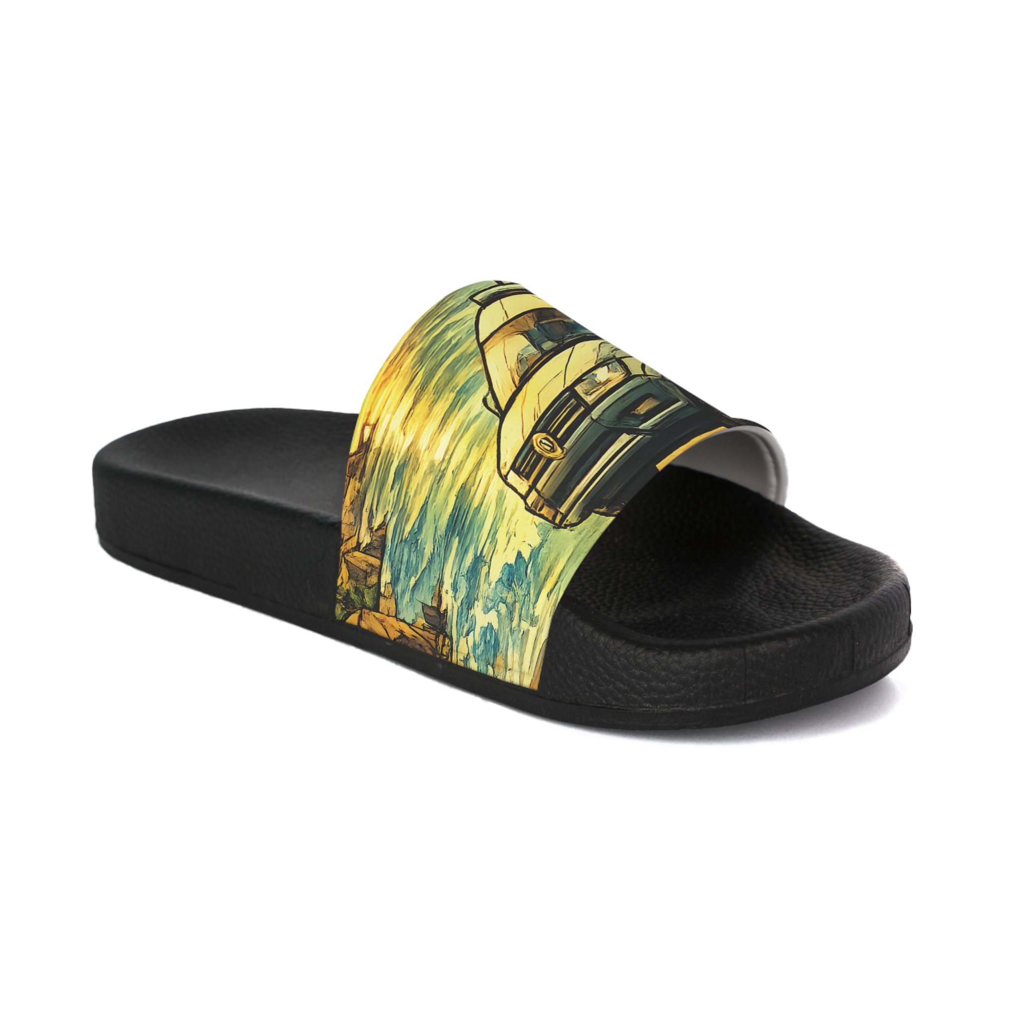 Women's Slide Sandals - VW Camper Slides (Cubic-Line)