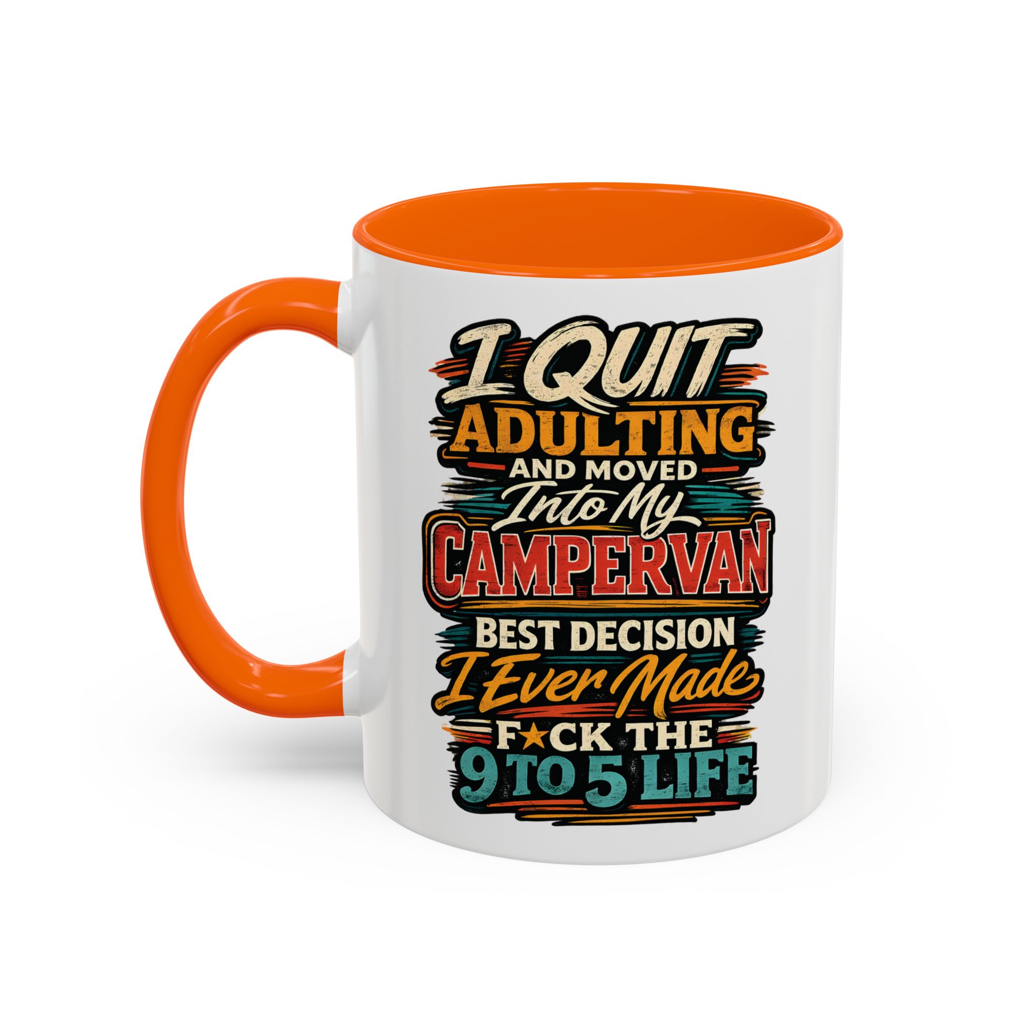 10901121538210826578_2048.jpeg Accent Coffee Mug (11, 15oz) — "I Quit Adulting" Design F**K-Line