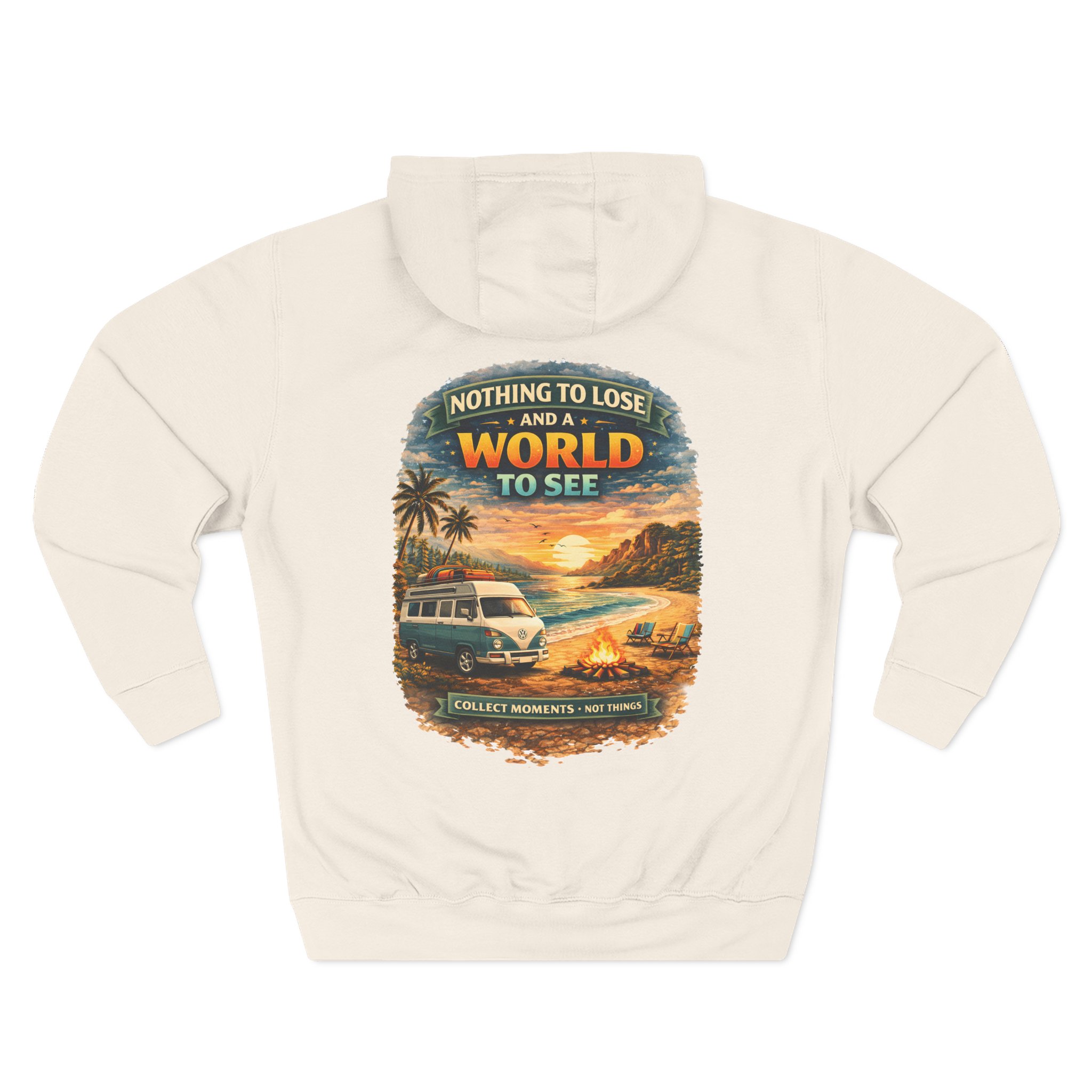 Three-Panel Fleece Hoodie - "Nothing To Lose" Design Scenic-Line