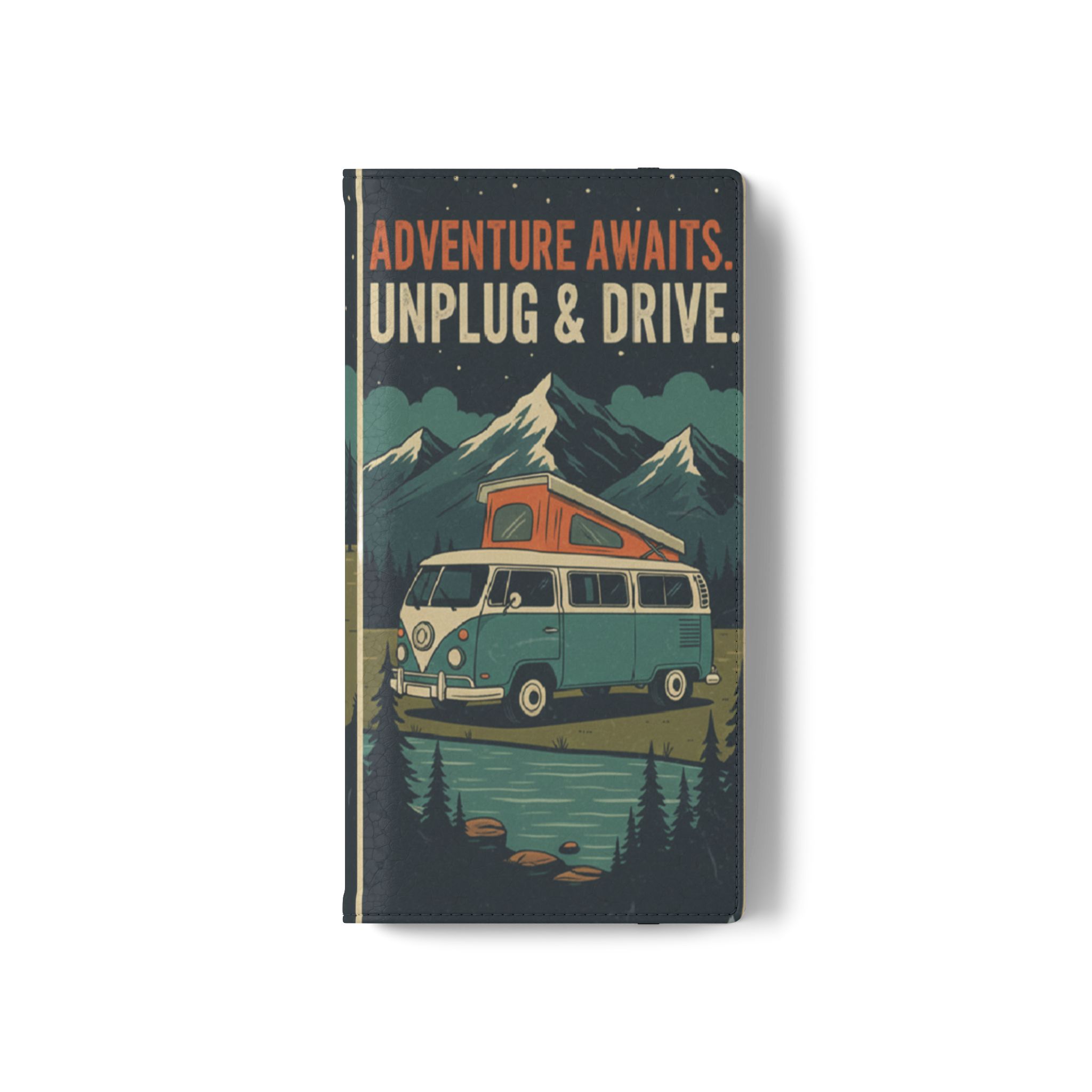 Flip Phone Case — "Fuel Your Journey, Not the Wifi" Wallet Cover