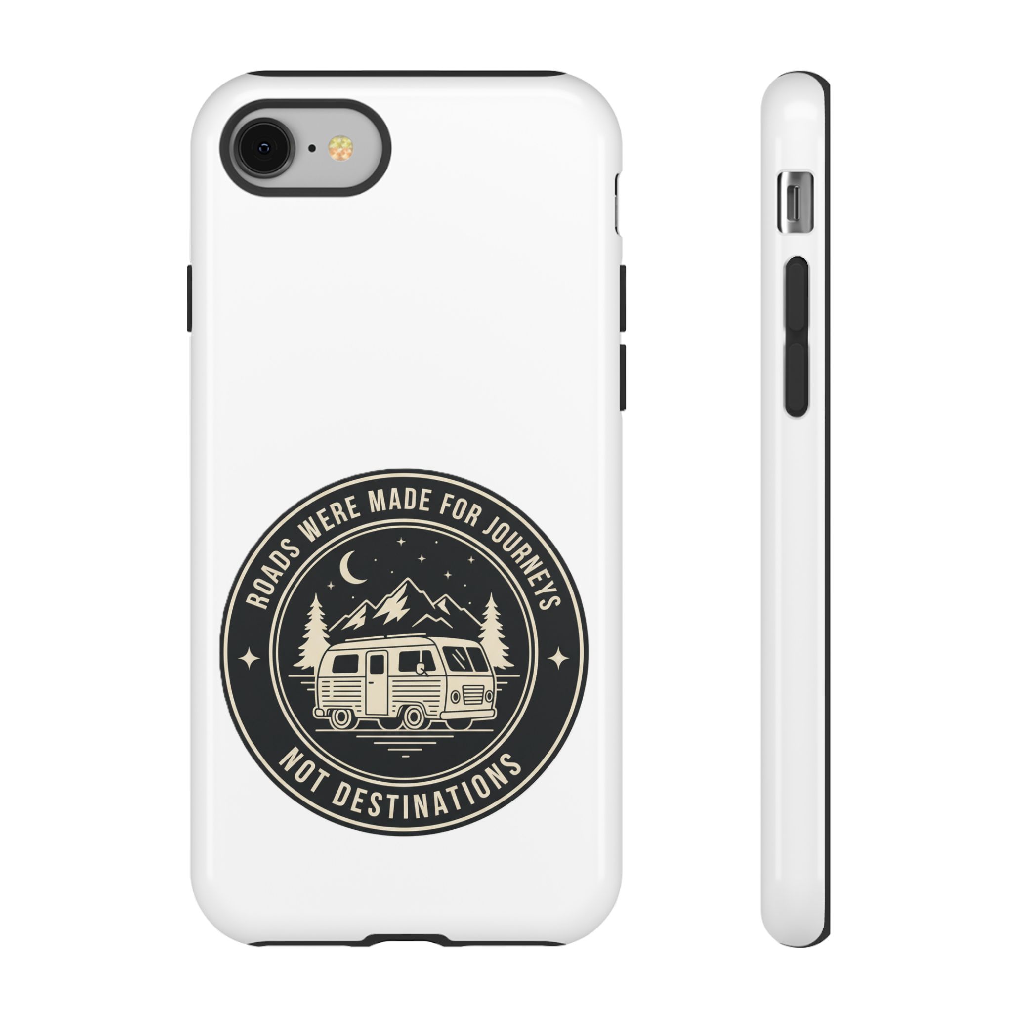 Phone Case — "ROAD WHERE MADE FOR JOURNEYS-NOT DESTINATIONS" Camper Van Design