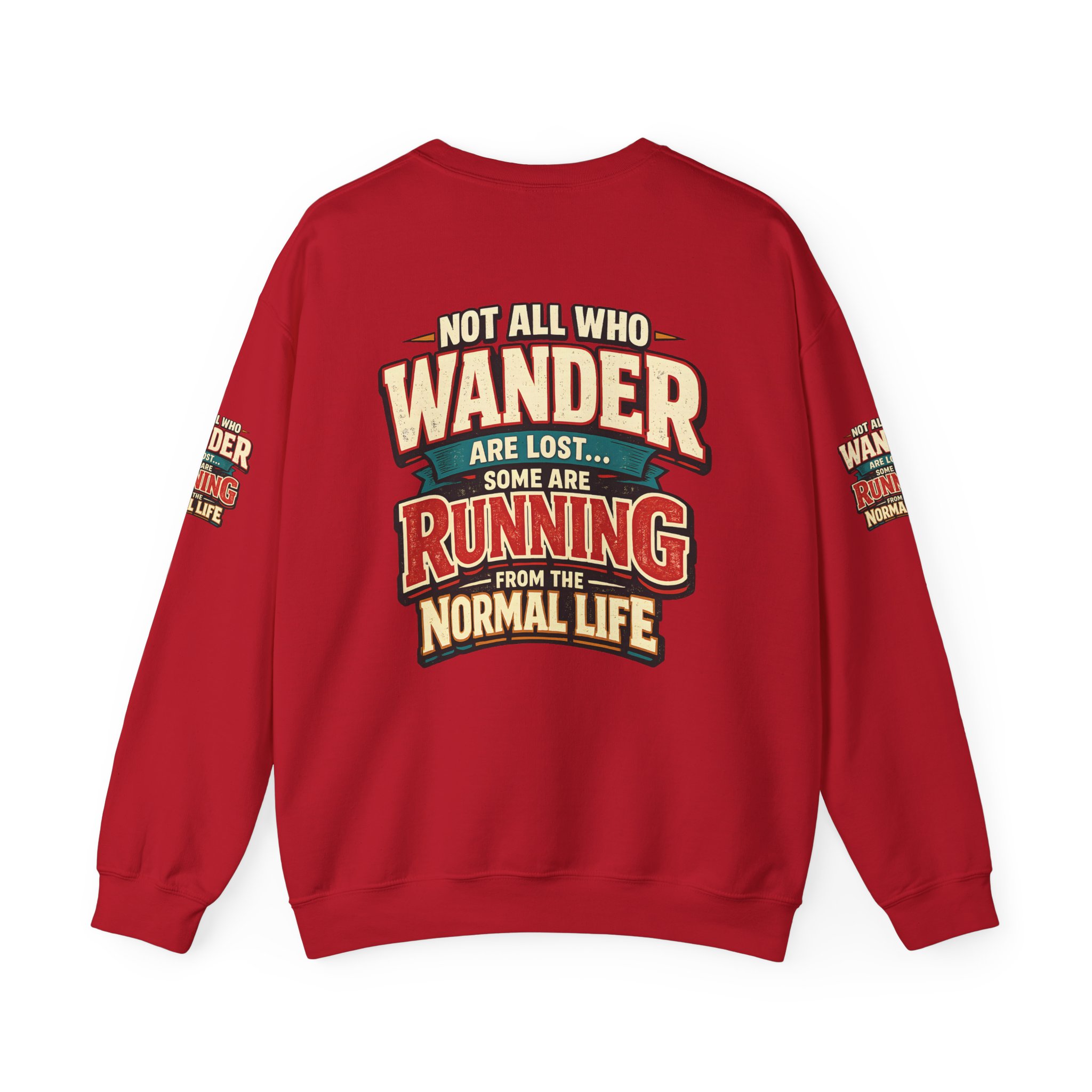 10914739009203824647_2048.jpeg Unisex Heavy Blend™ Crewneck Sweatshirt — "Not All Who Wander Are Lost" Design F**K-Line