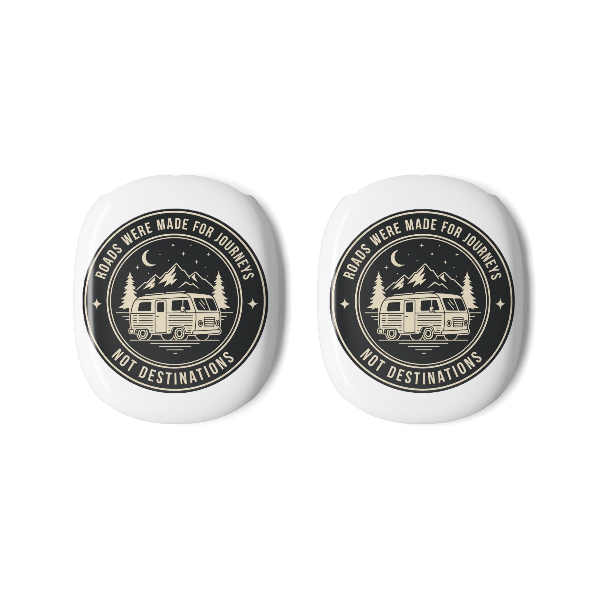 AirPod Max Case — "ROAD WHERE MADE FOR JOURNEYS-NOT DESTINATIONS" Mountain Van Travel Design