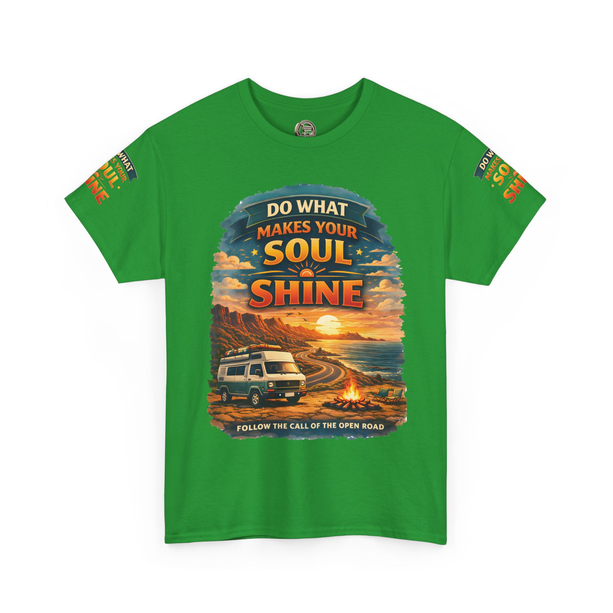 Unisex Heavy Cotton Tee — "Do What Makes Your Soul Shine" Design Scenic-Line