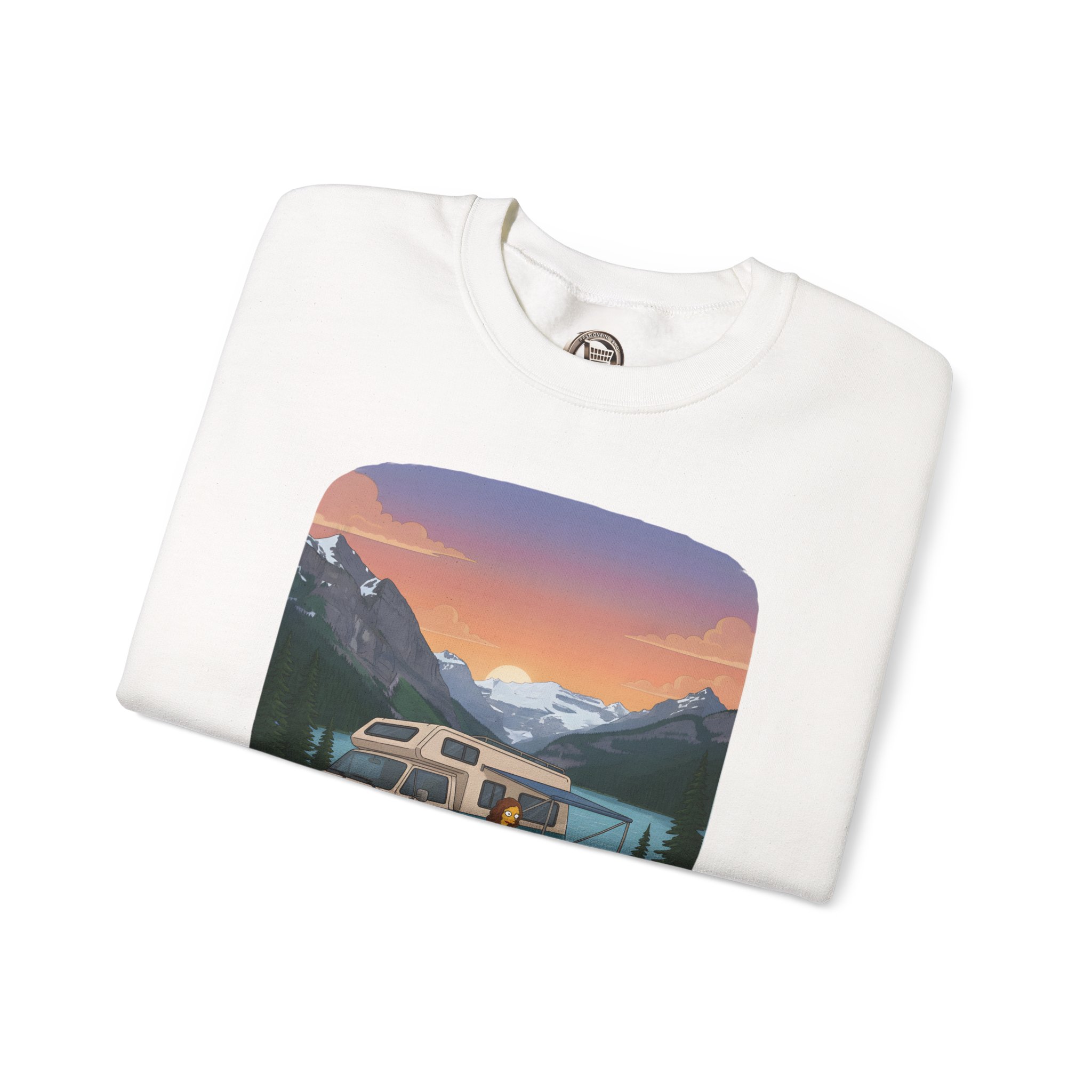 Unisex Heavy Blend™ Crewneck Sweatshirt — "Hit The Road-Find Your Soul" Design Sitcom-Line