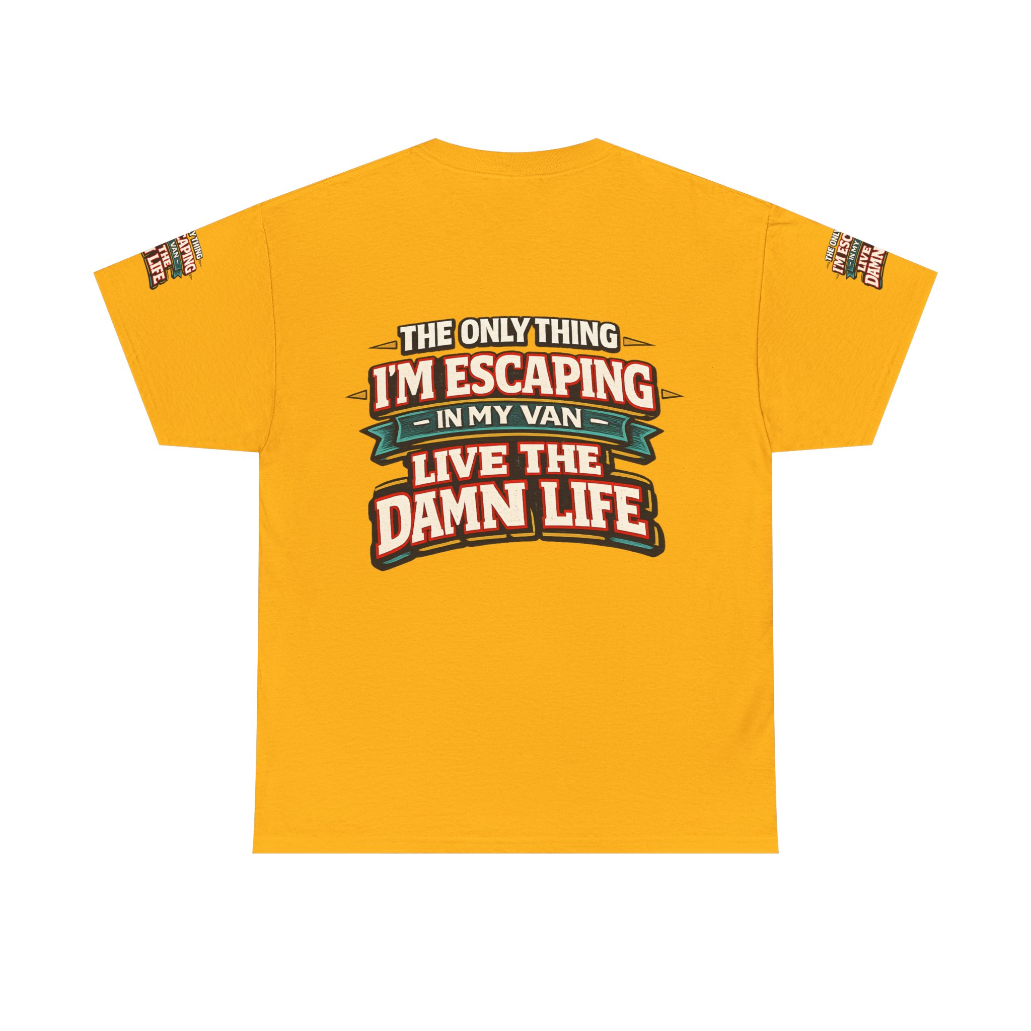 Unisex Heavy Cotton Tee — "The Only Thing I´m Escaping" Design F**K-Line