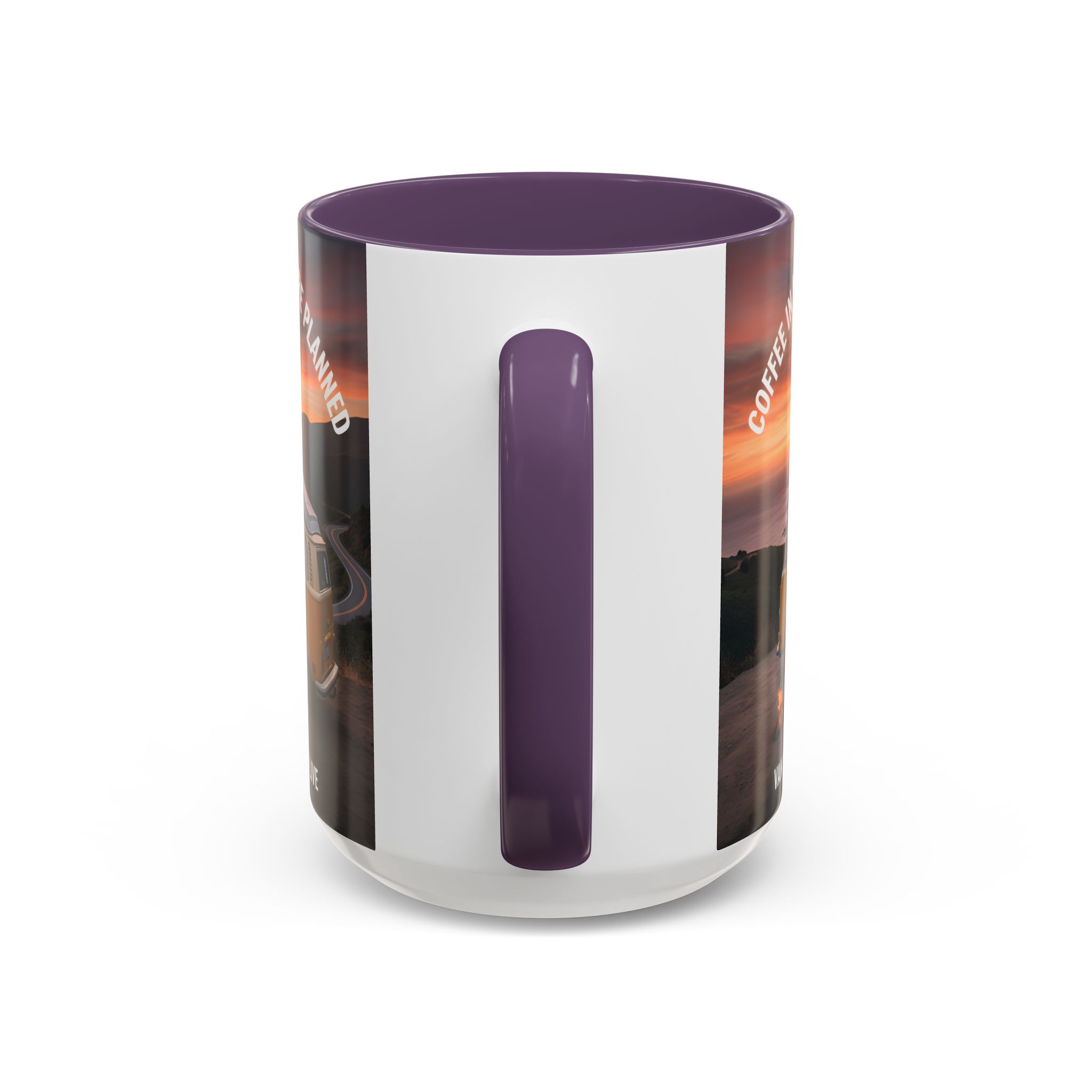Accent Coffee Mug (11, 15oz) - "Coffee in Hand, Adventure Planned"