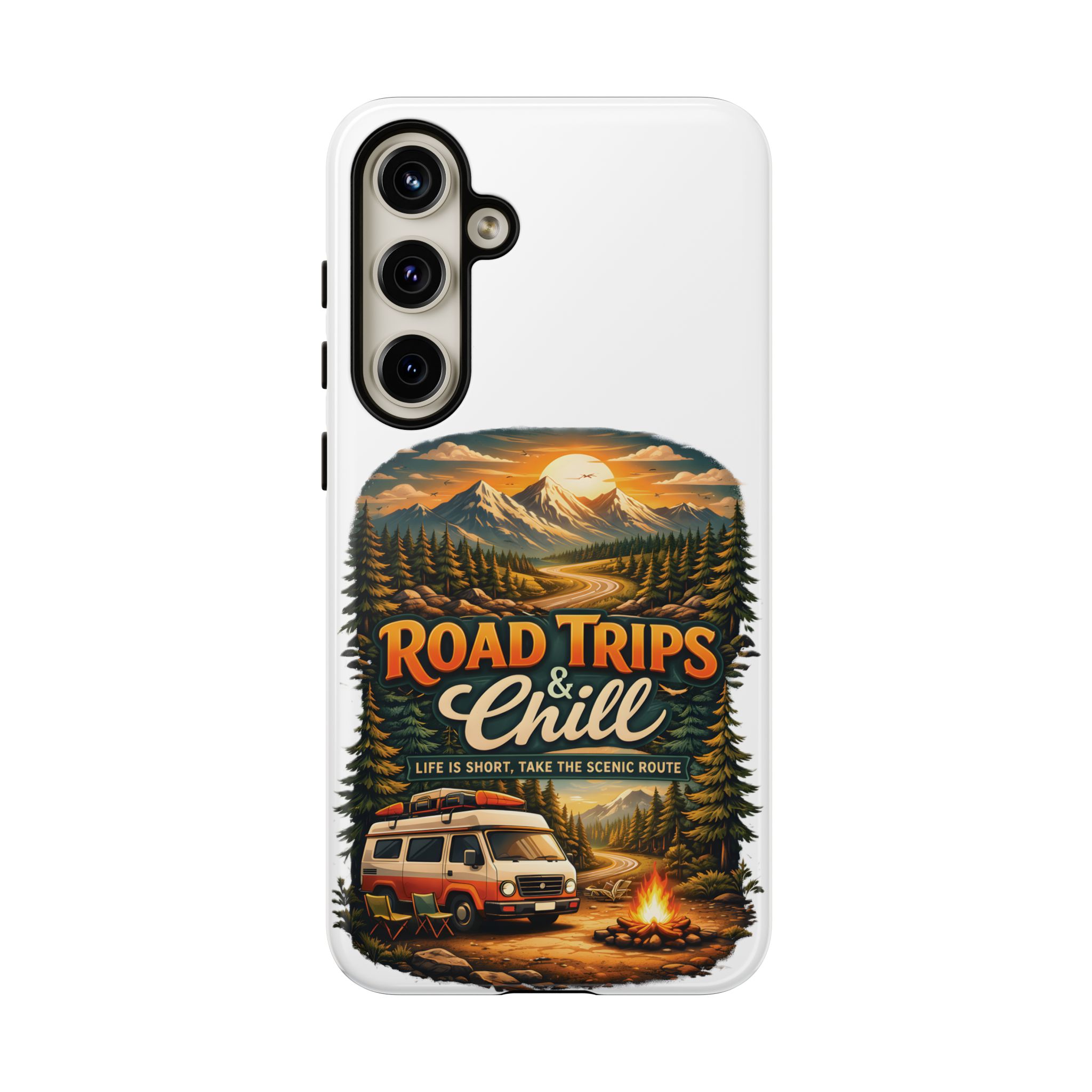 Phone Case — "Road Trips and Chill" (Design Scenic-Line)