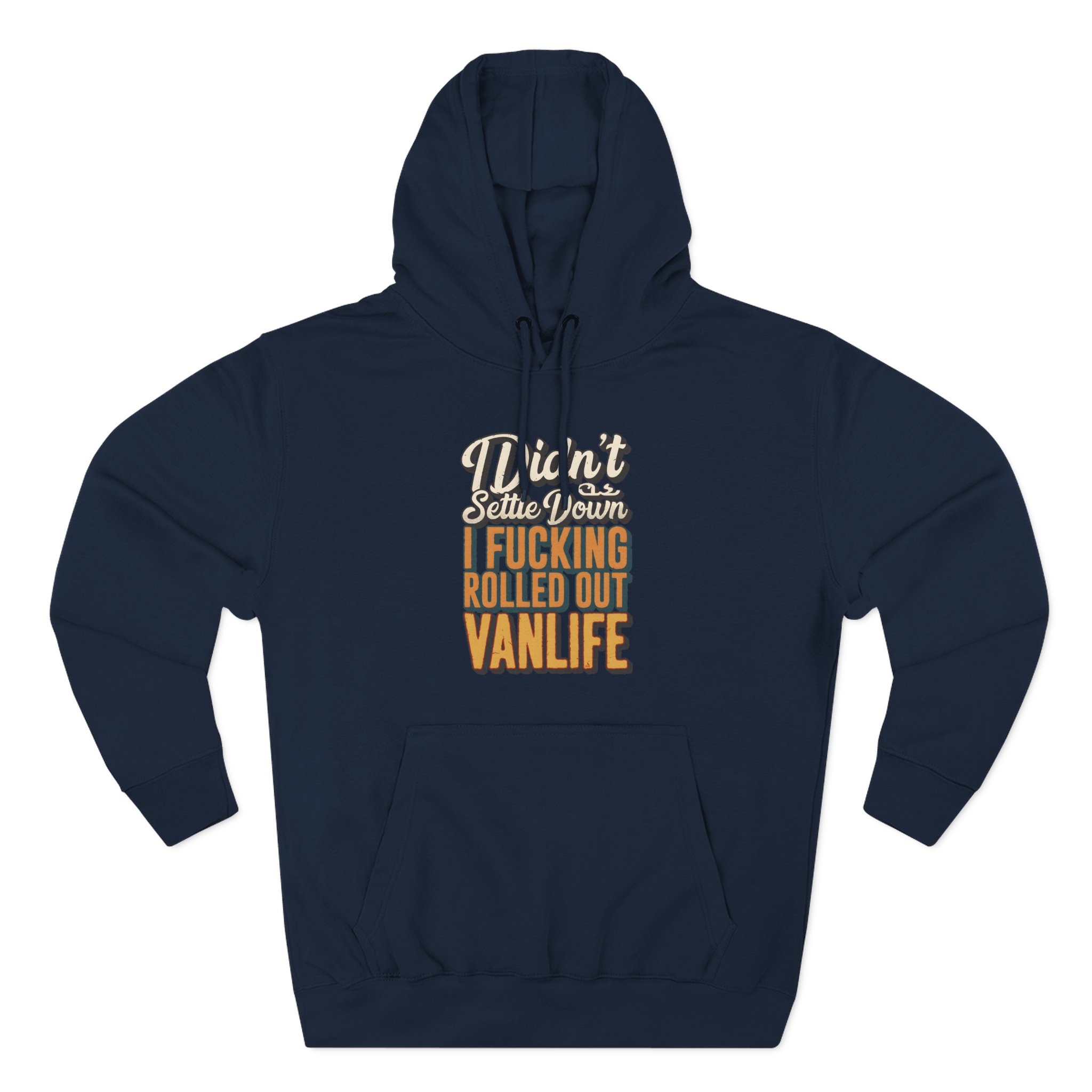 Three-Panel Fleece Hoodie - "Dind´t Settle Down" Design F**K-Line