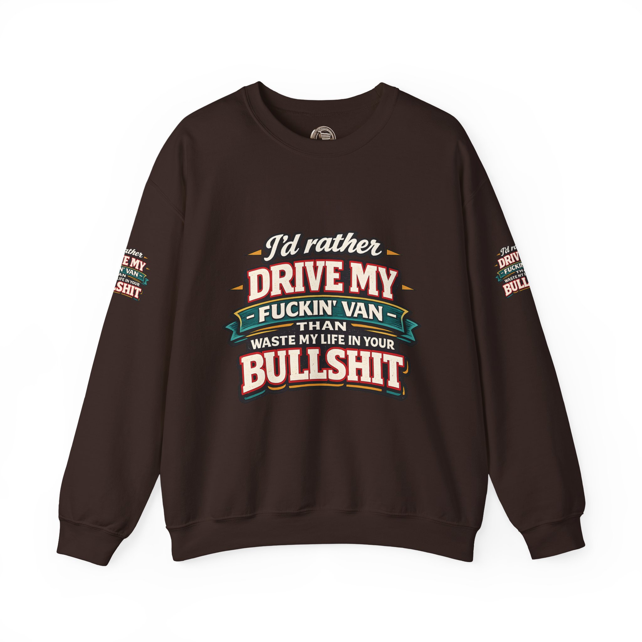 10965095235153321773_2048.jpeg Unisex Heavy Blend™ Crewneck Sweatshirt — "I´d Rather Drive My Fucking Van" Design F**K-Line