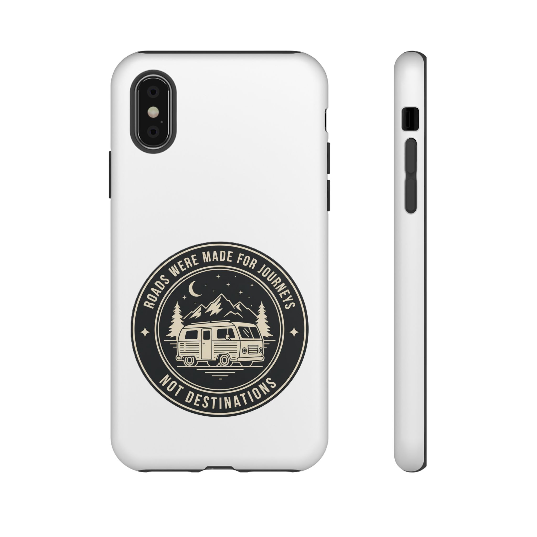 Phone Case — "ROAD WHERE MADE FOR JOURNEYS-NOT DESTINATIONS" Camper Van Design