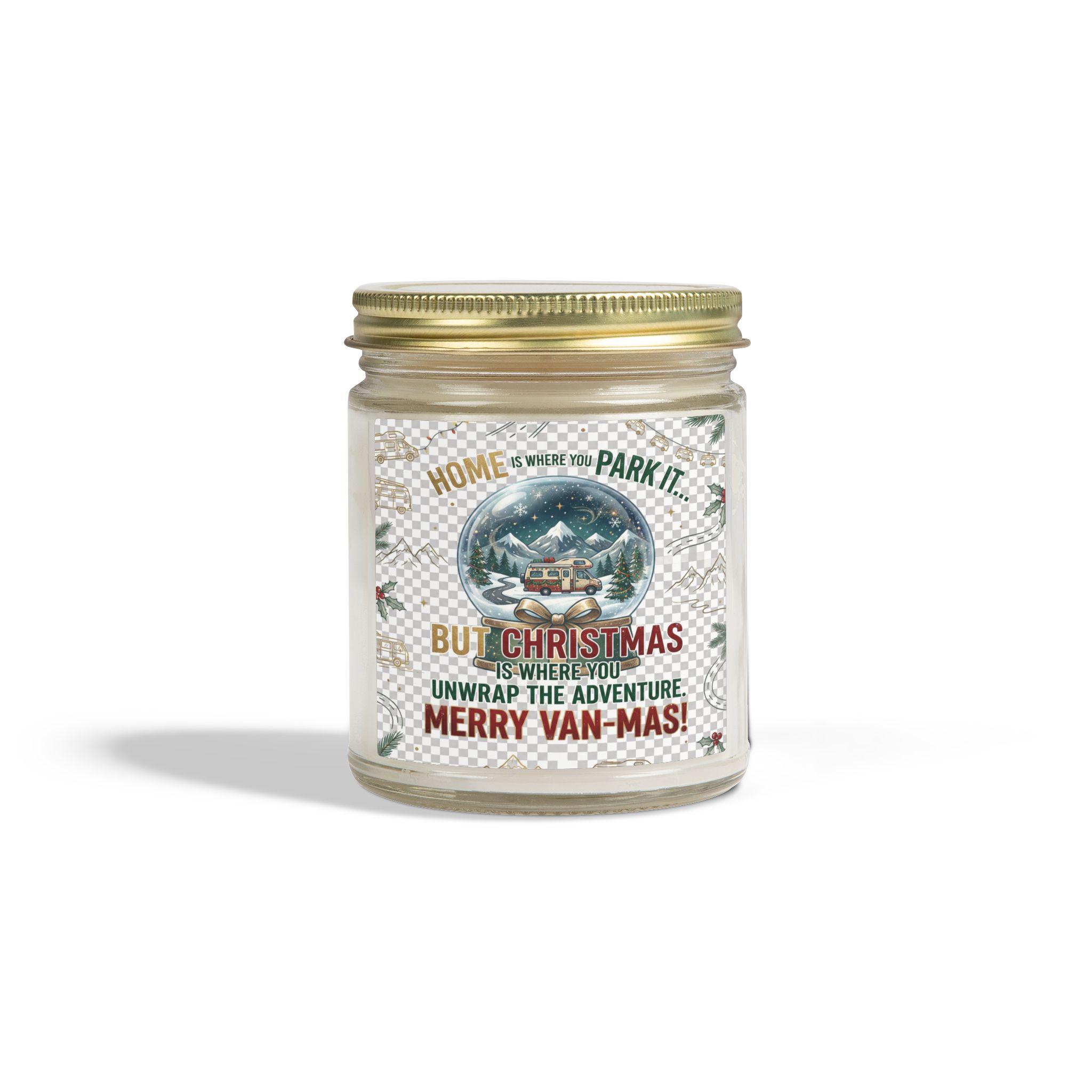 Merry Van-mas Coconut Apricot Scented Candle (4oz/9oz)