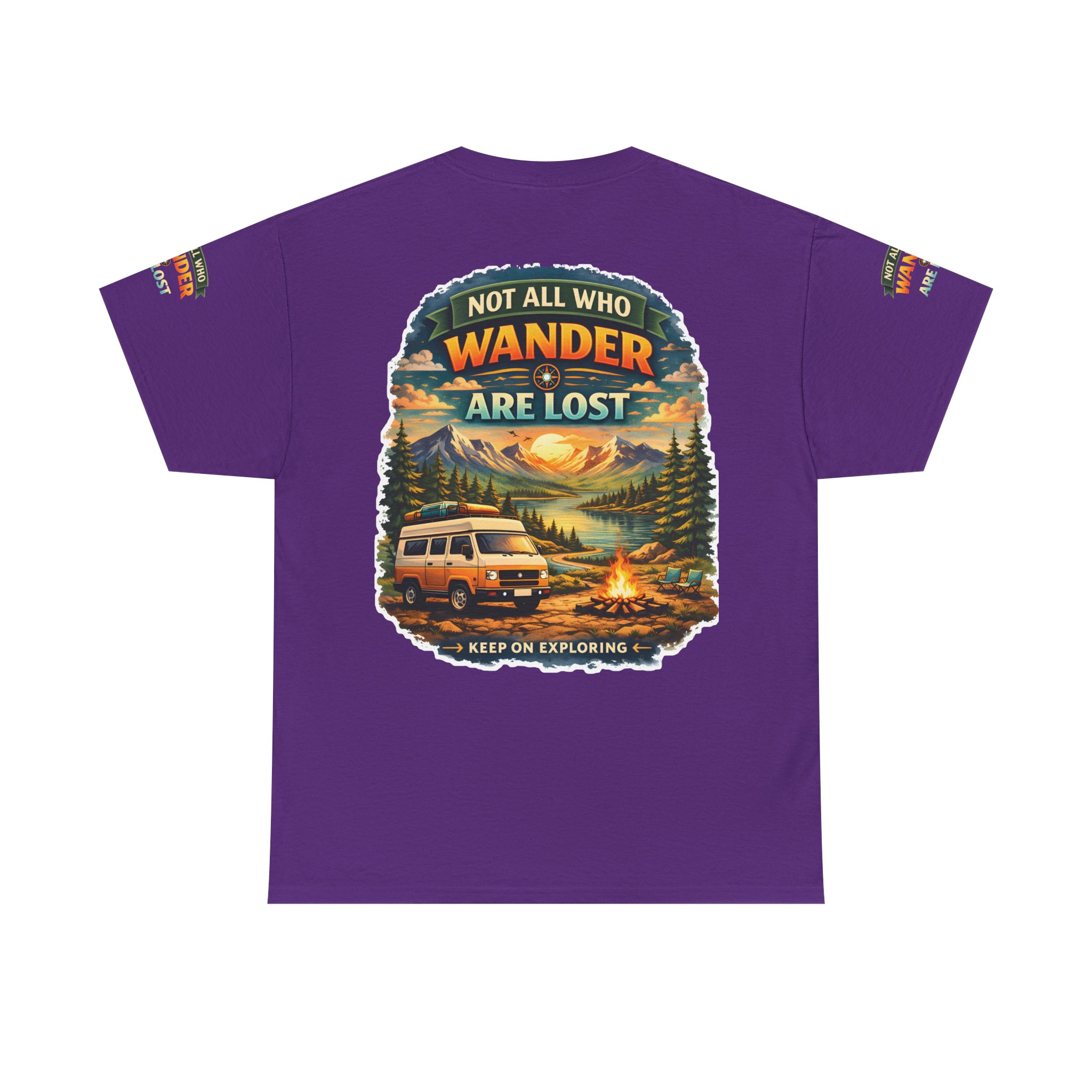 10985997659950787319_2048.jpeg Unisex Heavy Cotton Tee — "Not All Who Wander Are Lost" Design Scenic-Line